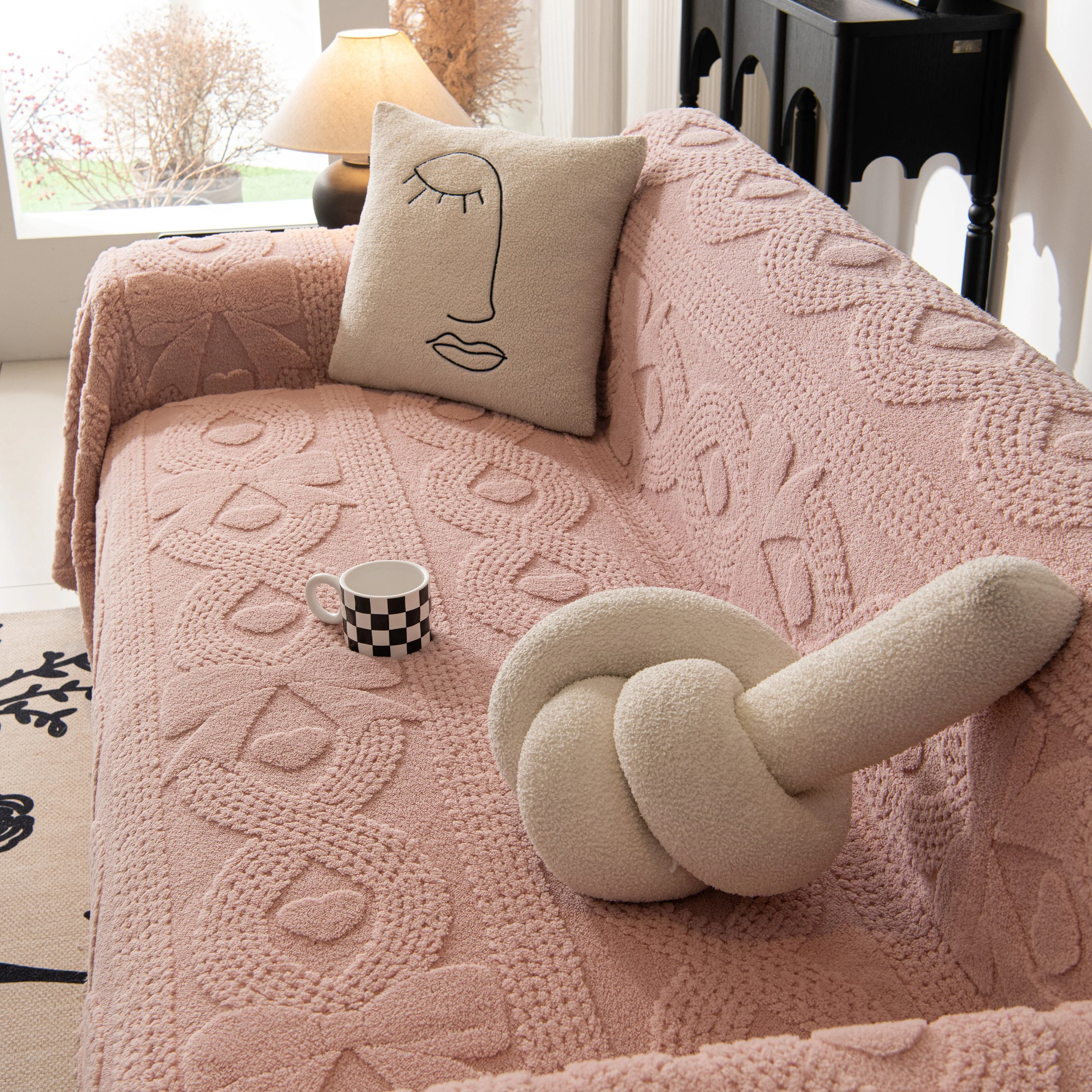 Soft Plush Fleece Throw Blanket for Couch Solid Cute Warm Couch Cover Blanket for Winter - Image 72