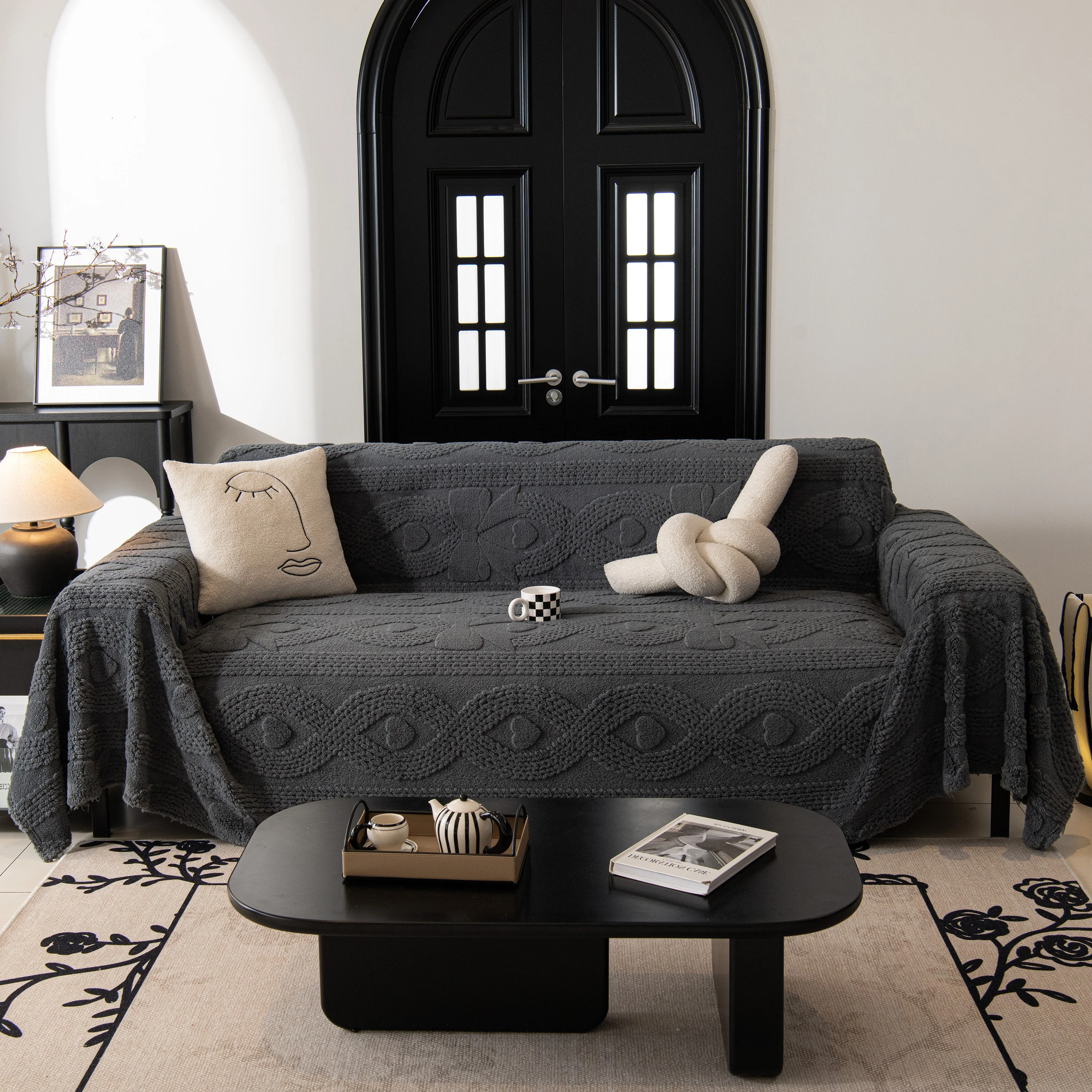 Soft Plush Fleece Throw Blanket for Couch Solid Cute Warm Couch Cover Blanket for Winter - Image 79