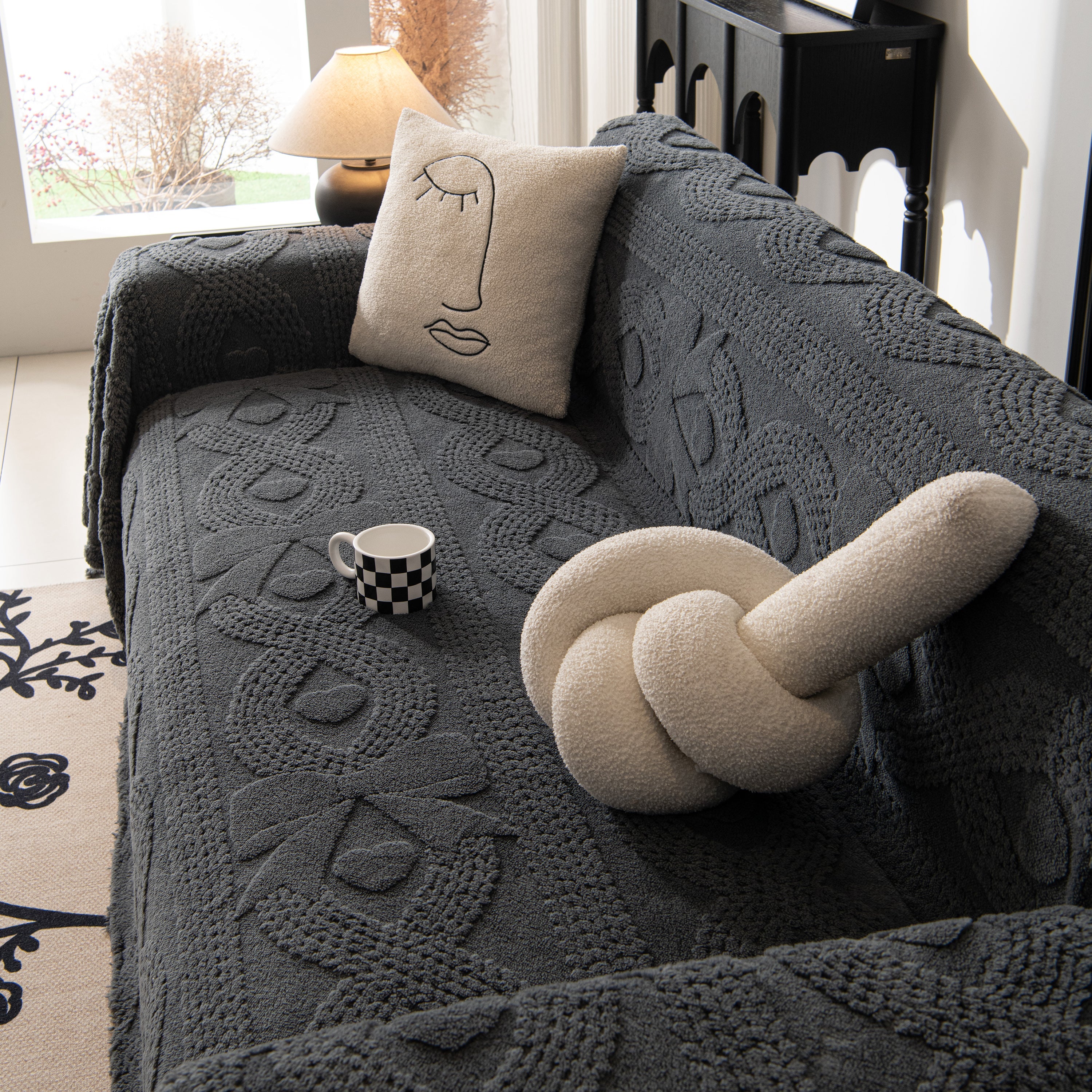 Soft Plush Fleece Throw Blanket for Couch Solid Cute Warm Couch Cover Blanket for Winter - Image 94