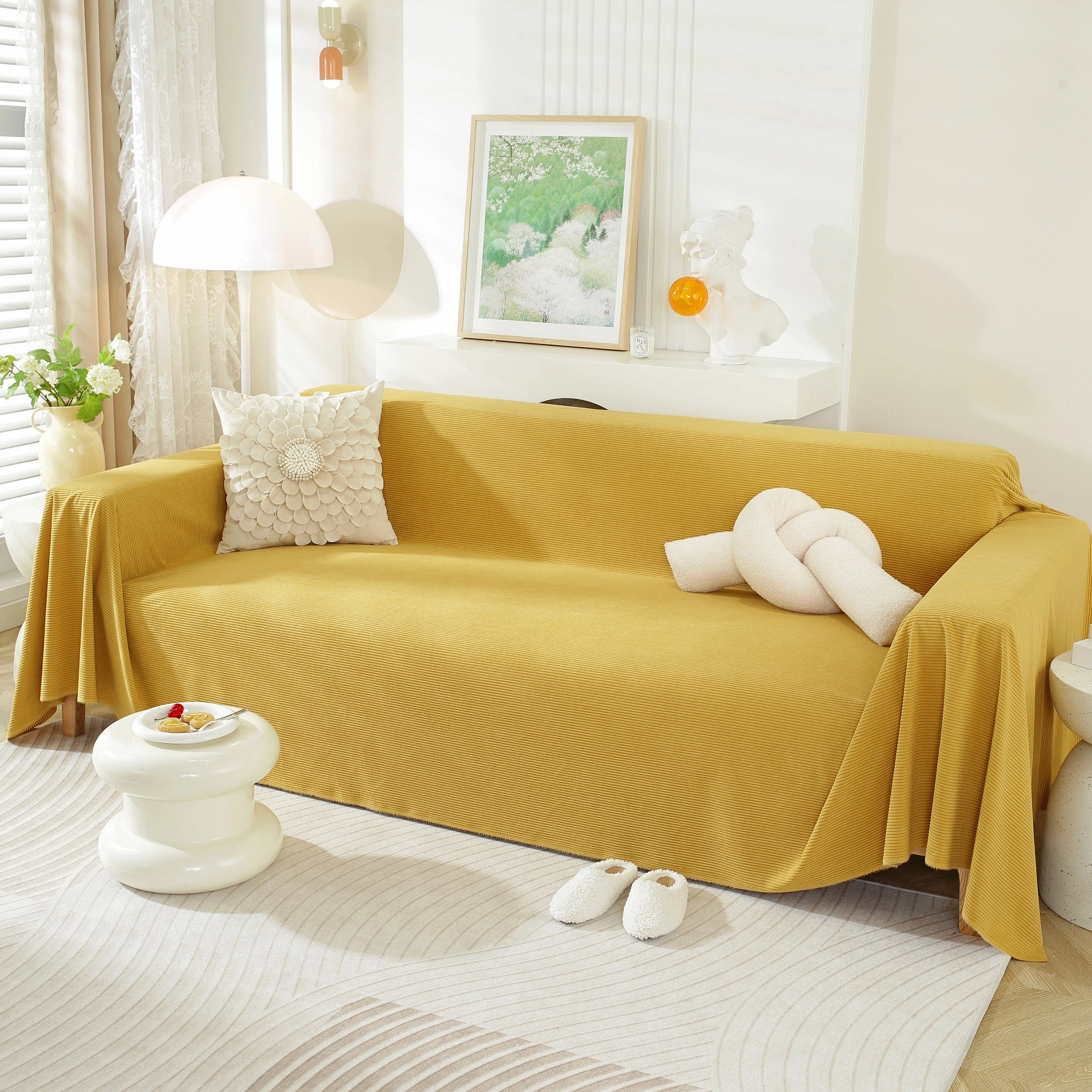 Soft Plush Warm Couch Cover Blanket for Sofa, Waterproof and Machine Washable Couch Throw Cover - Image 10