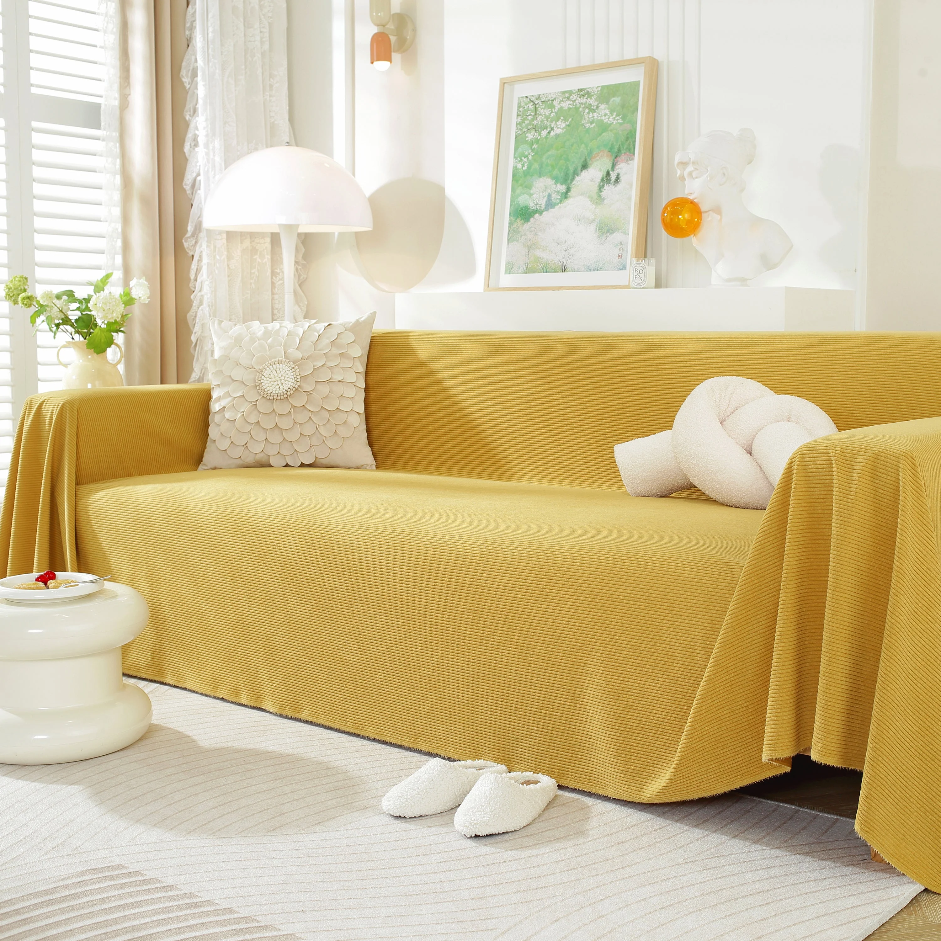 Soft Plush Warm Couch Cover Blanket for Sofa, Waterproof and Machine Washable Couch Throw Cover - Image 11