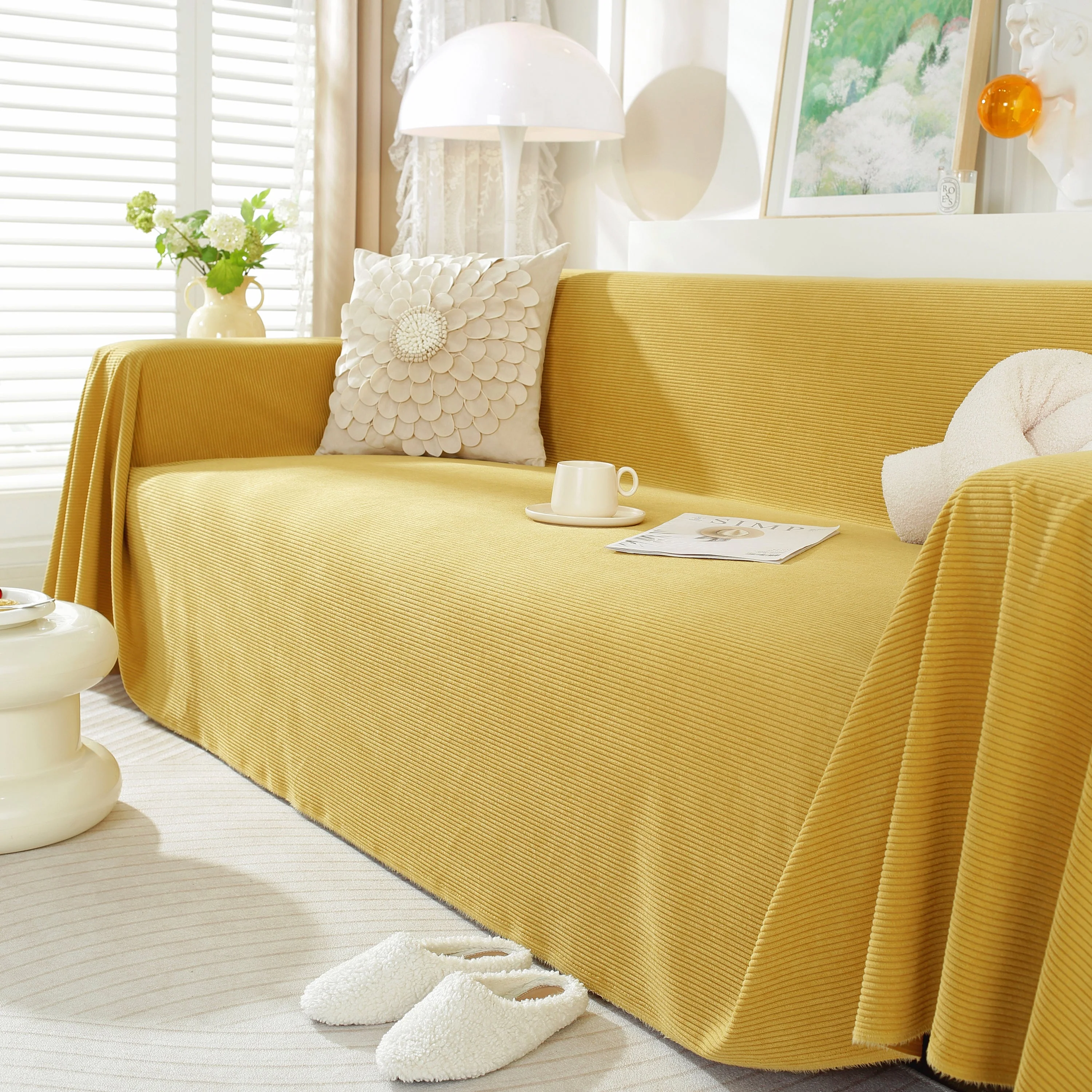 Soft Plush Warm Couch Cover Blanket for Sofa, Waterproof and Machine Washable Couch Throw Cover - Image 15