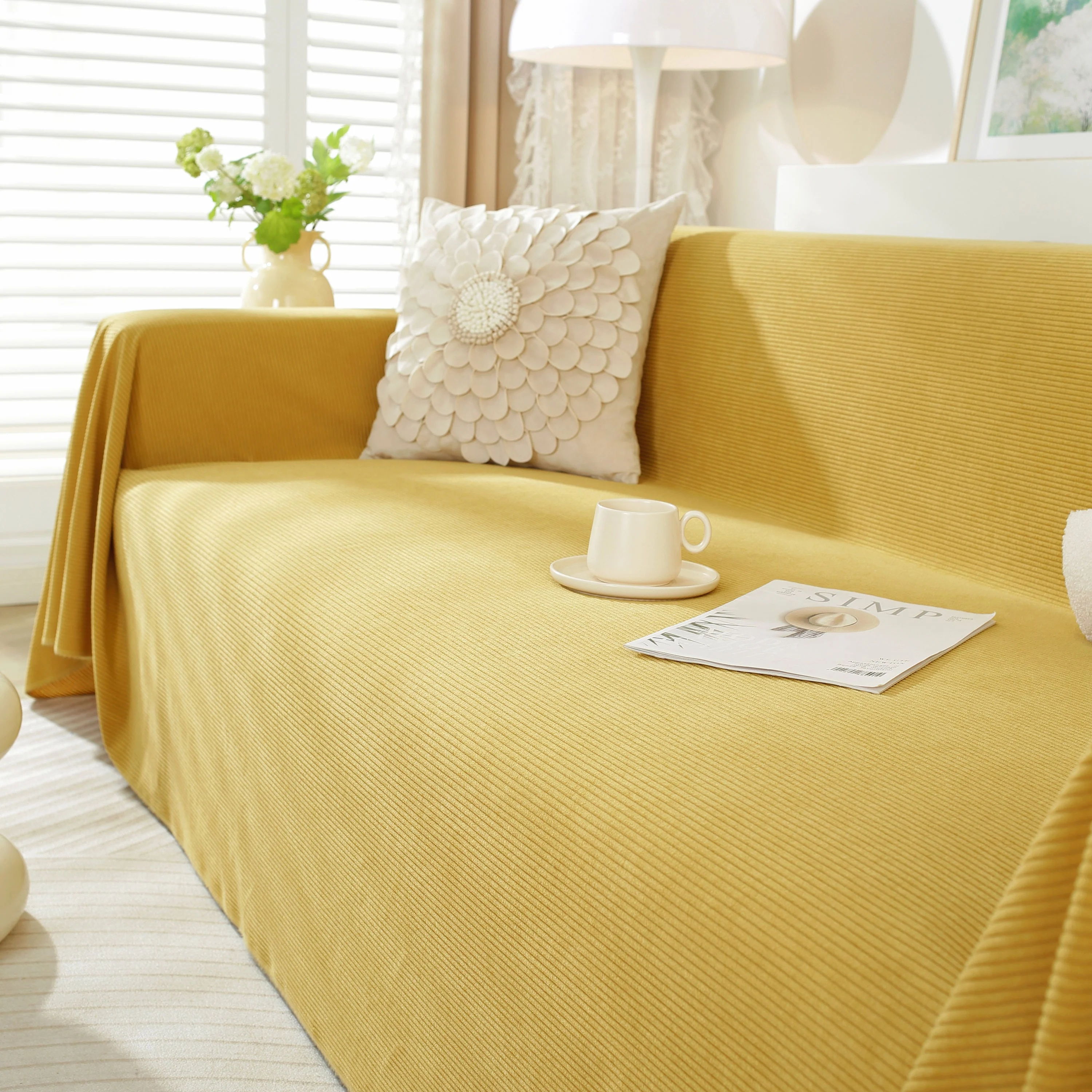 Soft Plush Warm Couch Cover Blanket for Sofa, Waterproof and Machine Washable Couch Throw Cover - Image 17