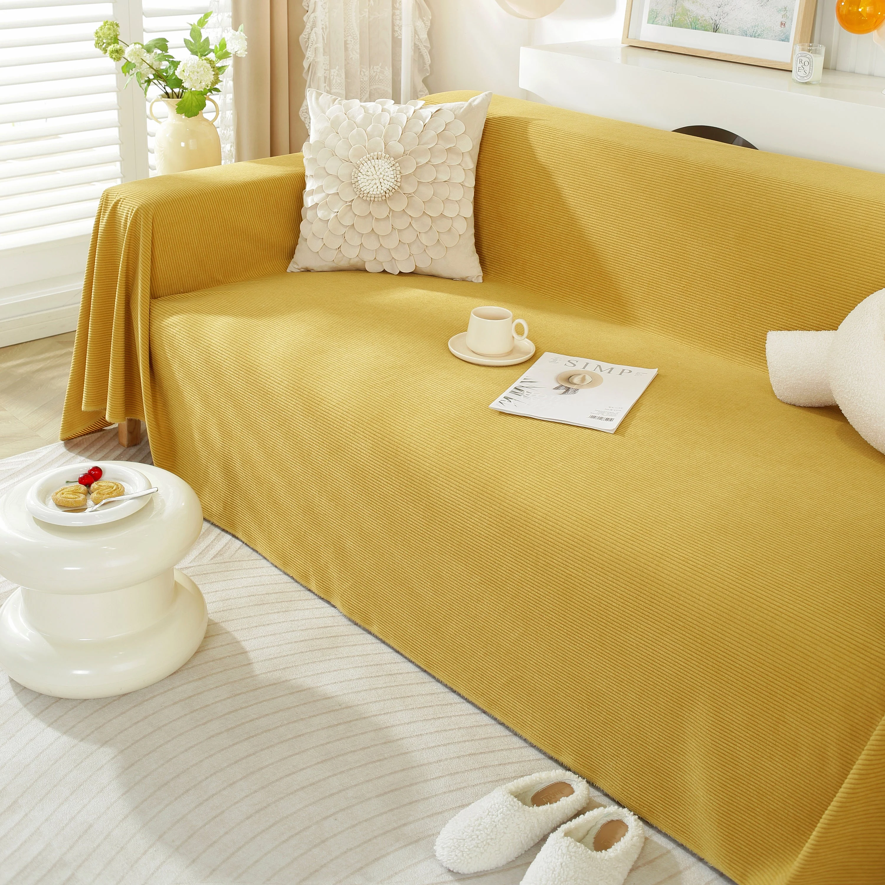 Soft Plush Warm Couch Cover Blanket for Sofa, Waterproof and Machine Washable Couch Throw Cover - Image 18