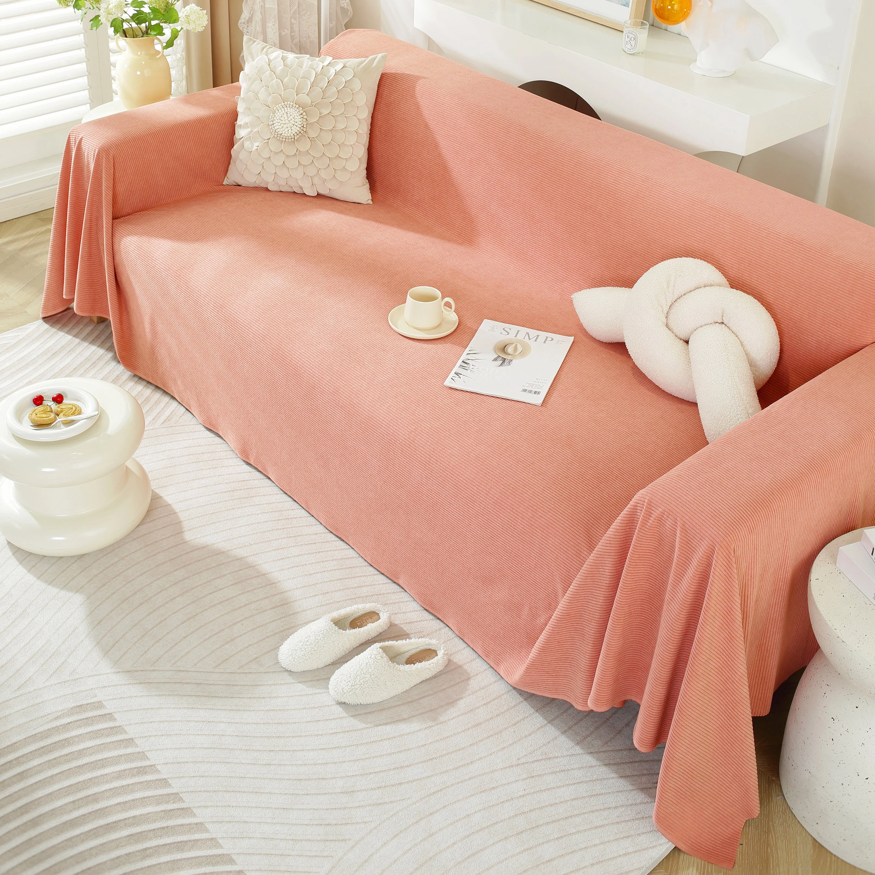 Soft Plush Warm Couch Cover Blanket for Sofa, Waterproof and Machine Washable Couch Throw Cover - Image 22