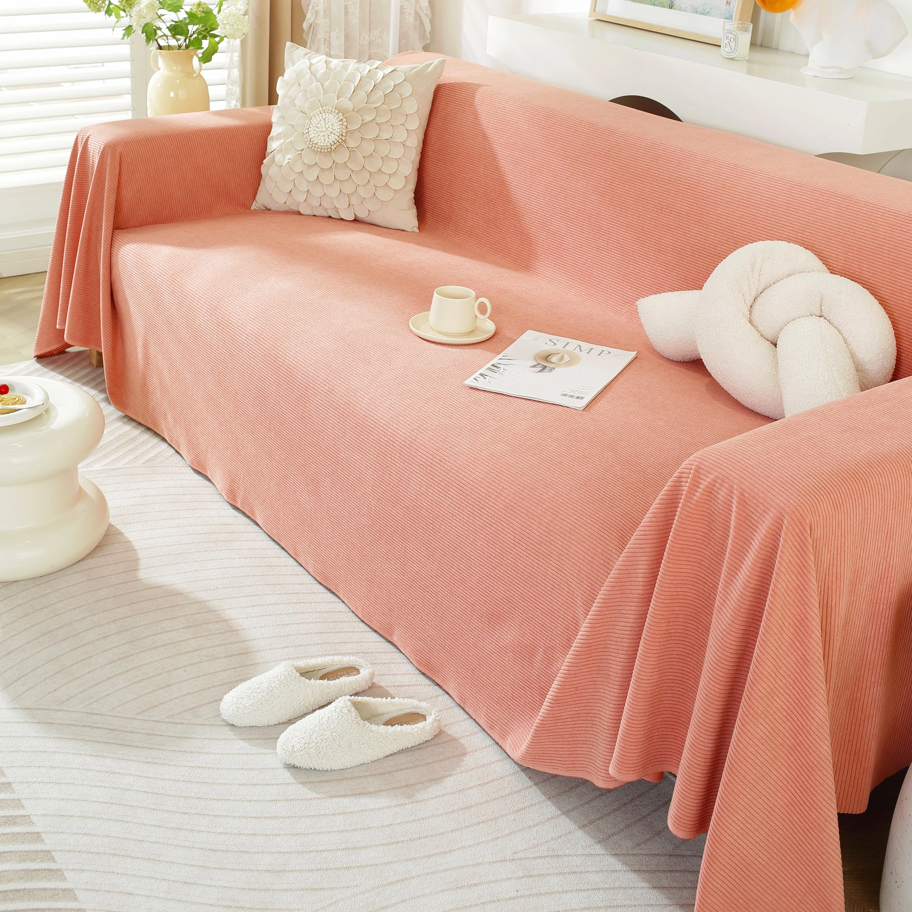 Soft Plush Warm Couch Cover Blanket for Sofa, Waterproof and Machine Washable Couch Throw Cover - Image 23