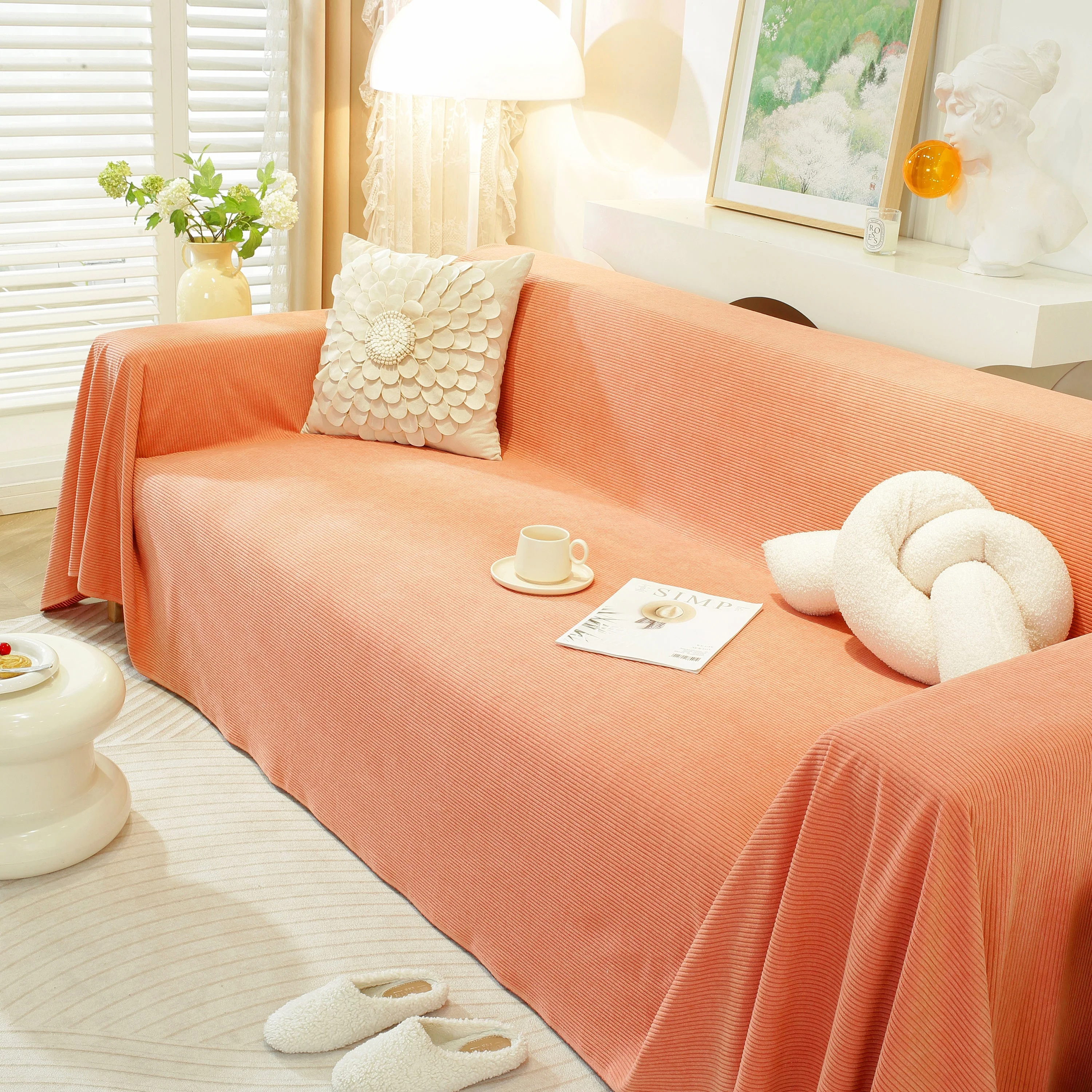 Soft Plush Warm Couch Cover Blanket for Sofa, Waterproof and Machine Washable Couch Throw Cover - Image 24