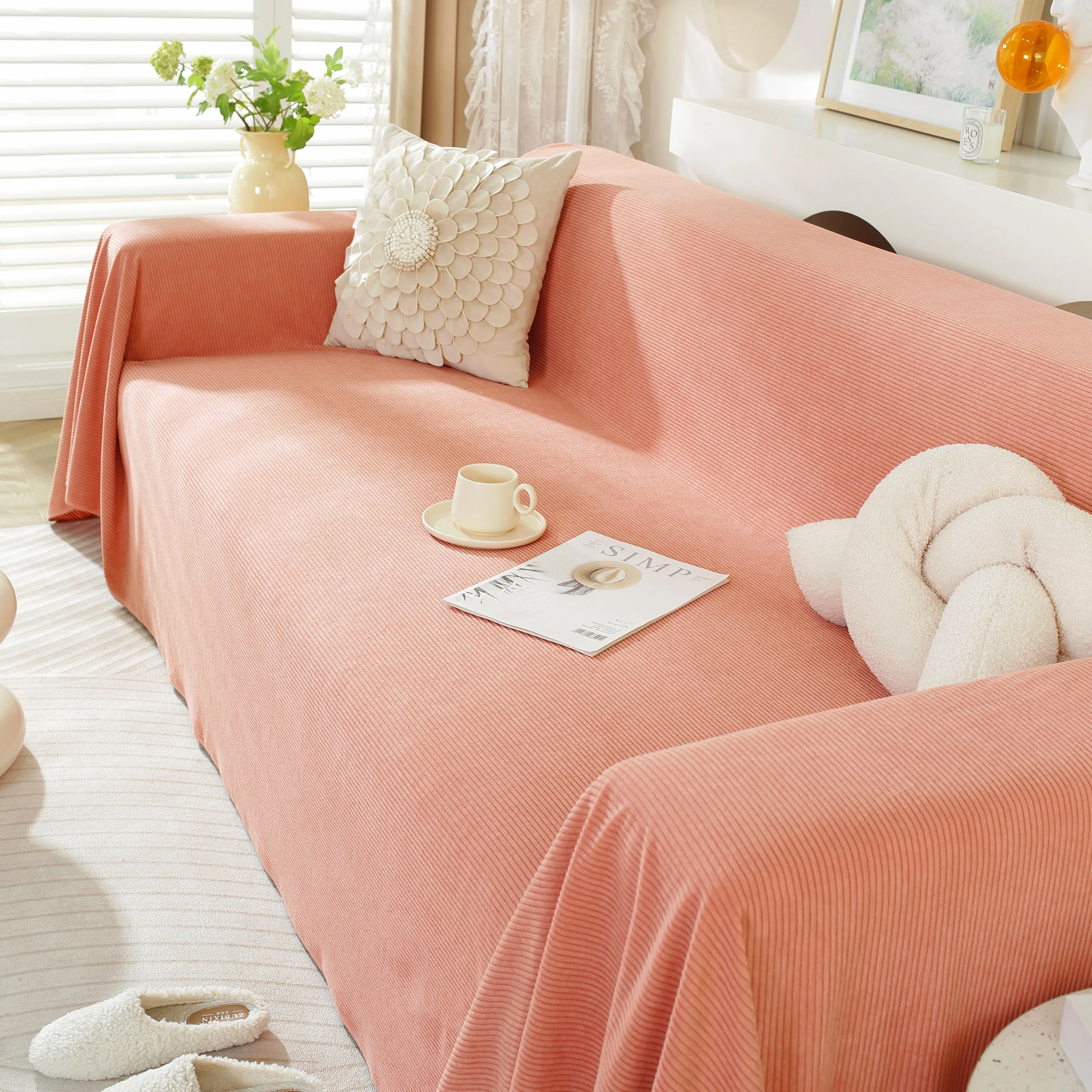 Soft Plush Warm Couch Cover Blanket for Sofa, Waterproof and Machine Washable Couch Throw Cover - Image 26