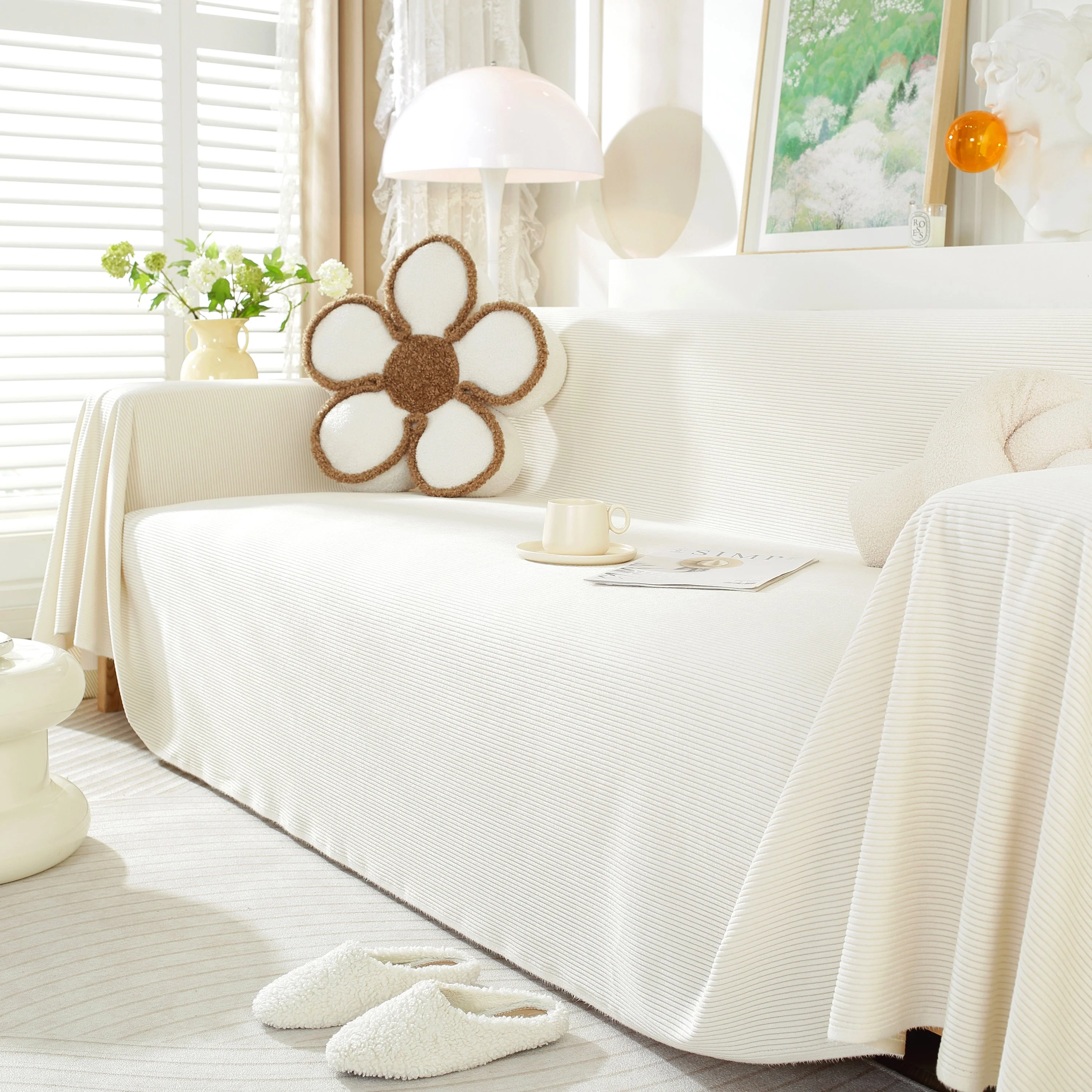 Soft Plush Warm Couch Cover Blanket for Sofa, Waterproof and Machine Washable Couch Throw Cover - Image 40