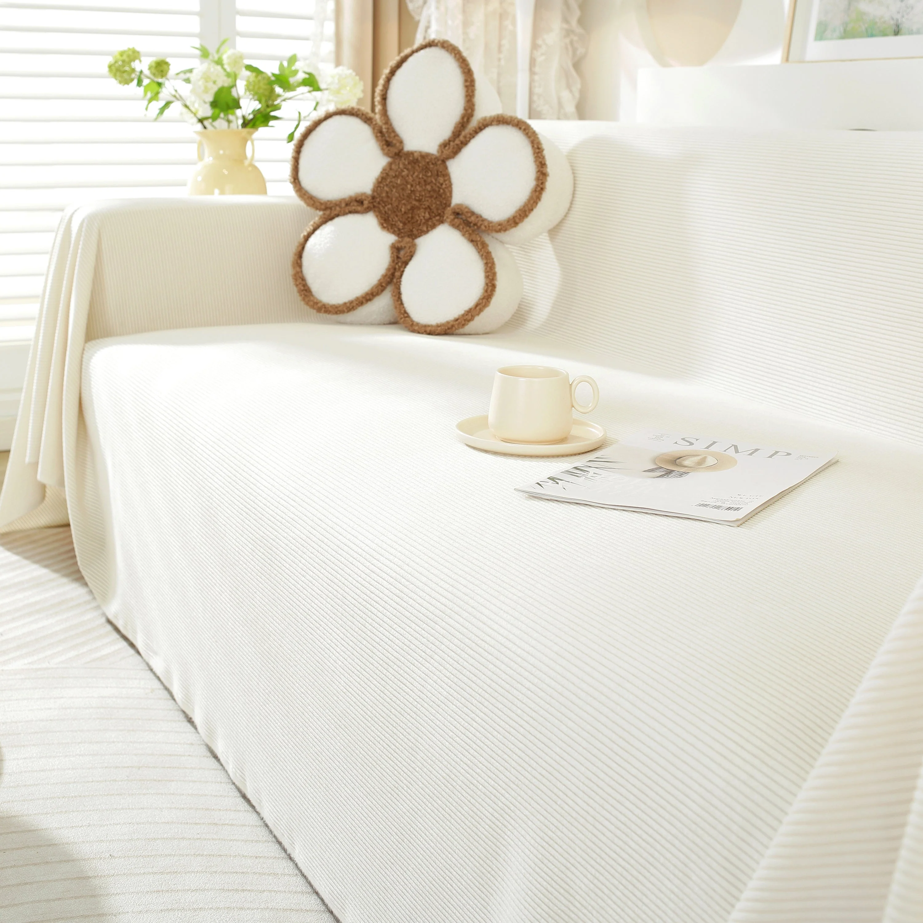 Soft Plush Warm Couch Cover Blanket for Sofa, Waterproof and Machine Washable Couch Throw Cover - Image 42