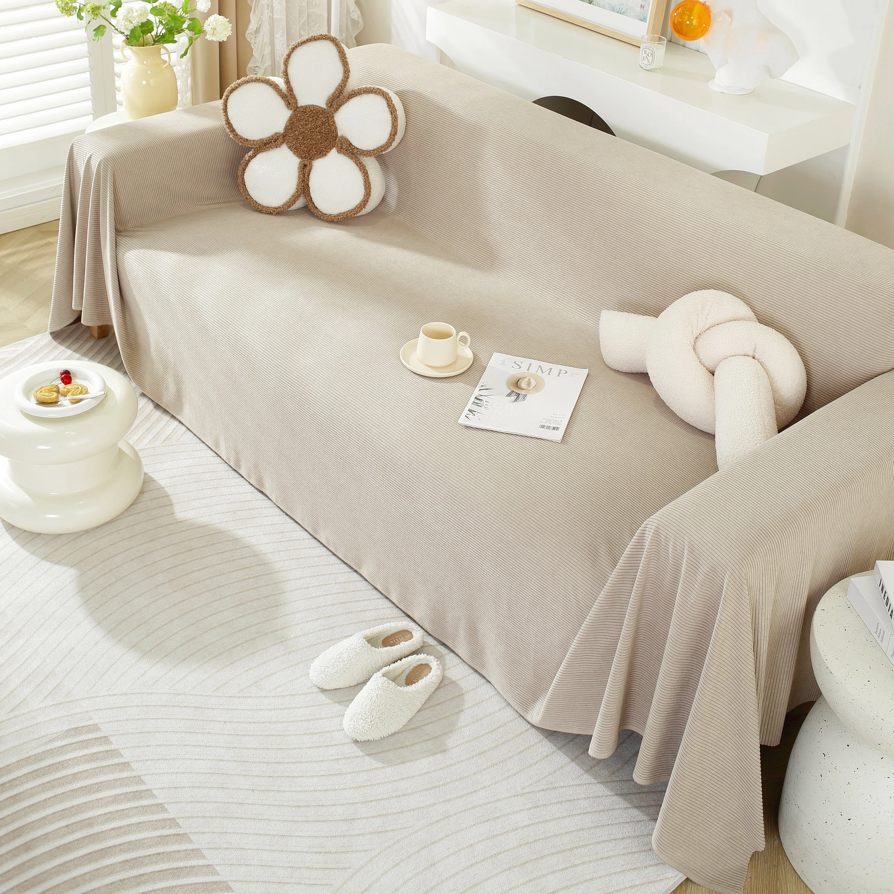 Soft Plush Warm Couch Cover Blanket for Sofa, Waterproof and Machine Washable Couch Throw Cover - Image 52
