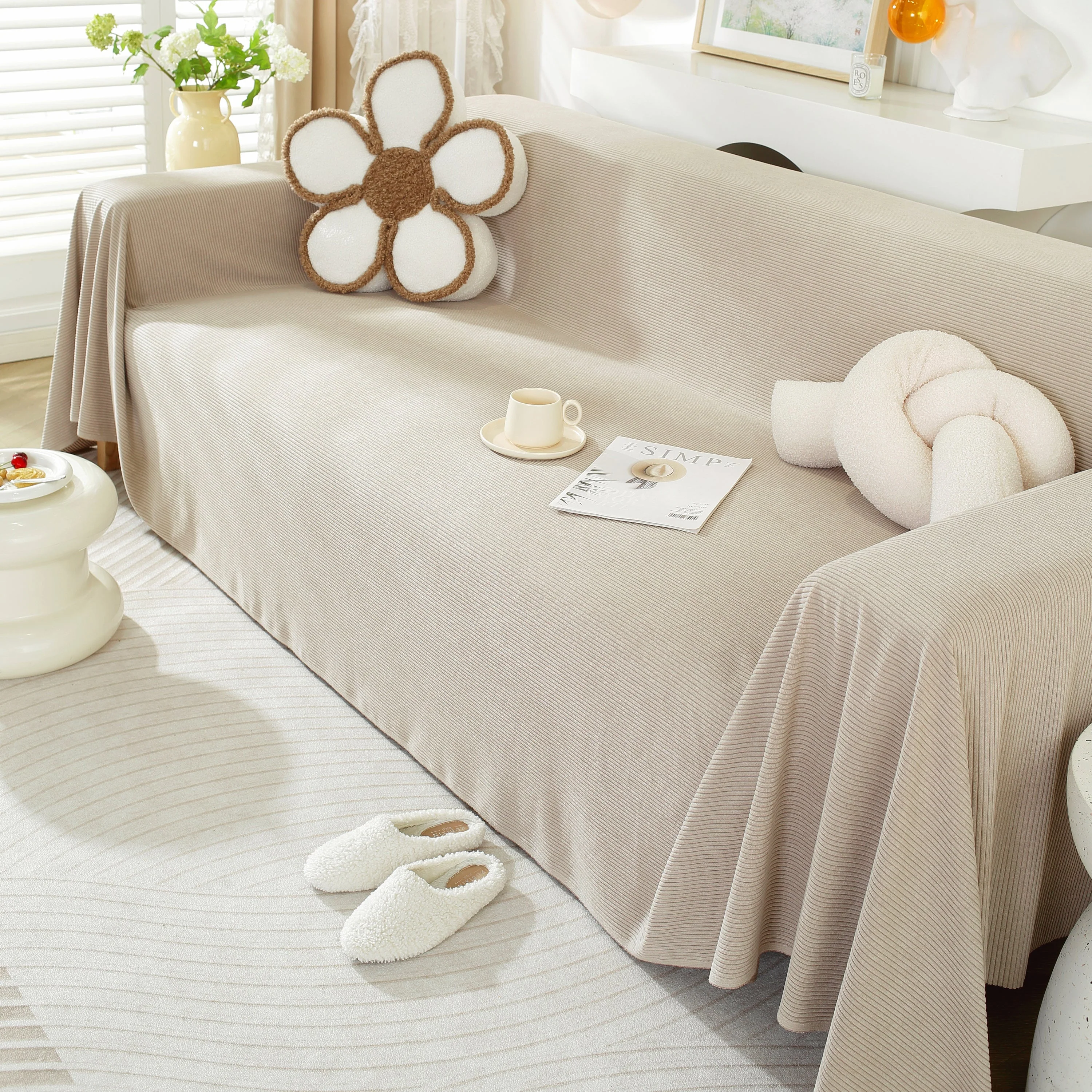 Soft Plush Warm Couch Cover Blanket for Sofa, Waterproof and Machine Washable Couch Throw Cover - Image 53