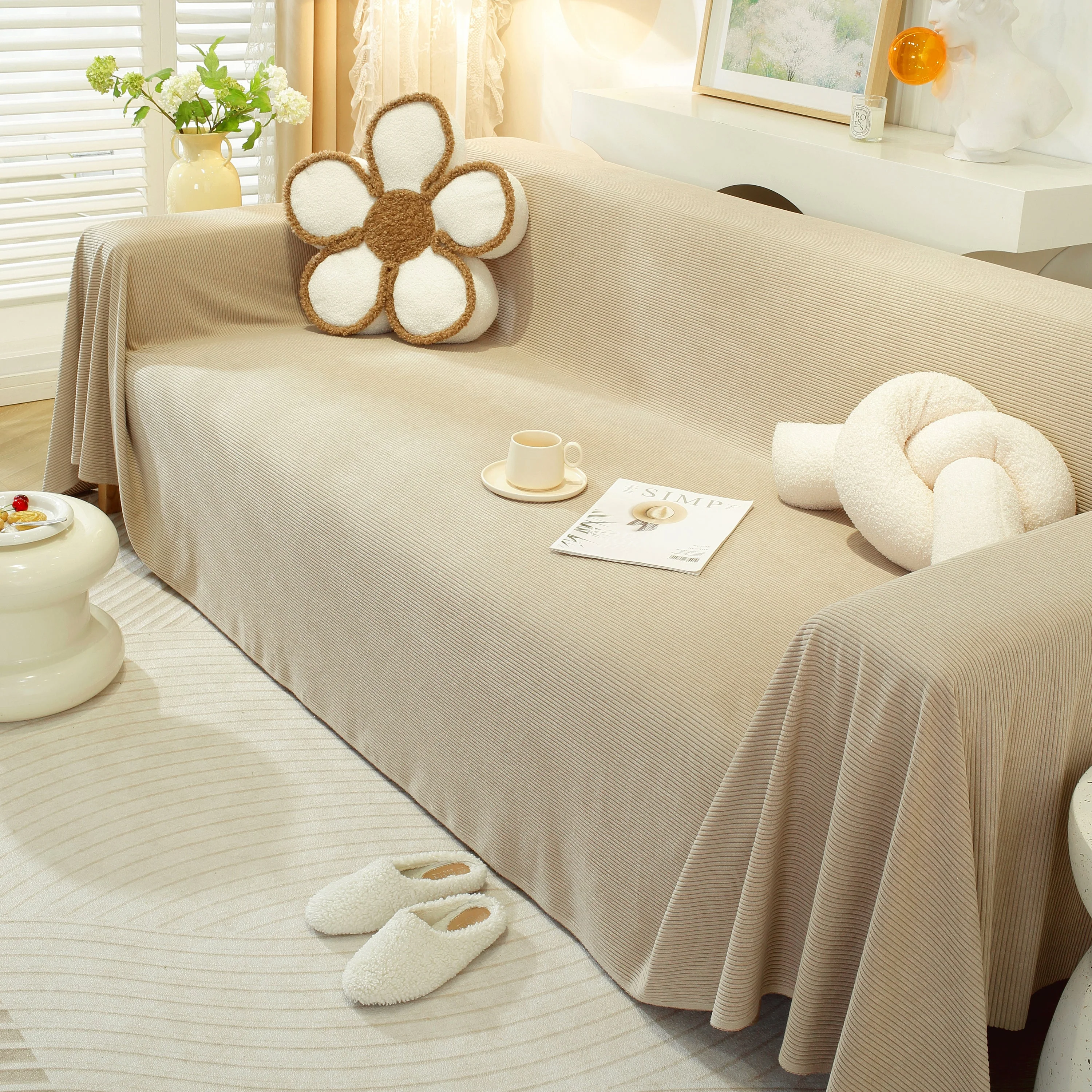 Soft Plush Warm Couch Cover Blanket for Sofa, Waterproof and Machine Washable Couch Throw Cover - Image 54