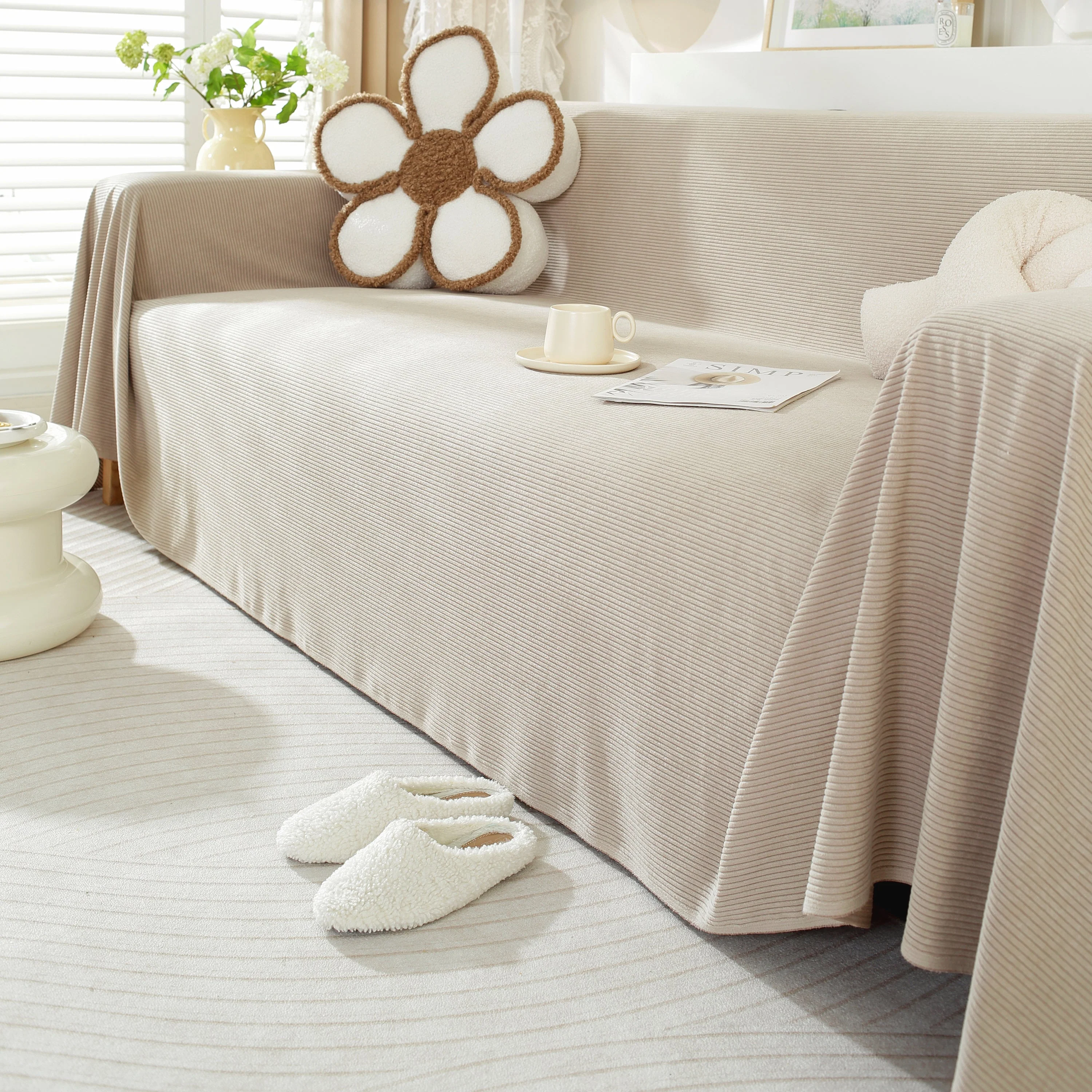 Soft Plush Warm Couch Cover Blanket for Sofa, Waterproof and Machine Washable Couch Throw Cover - Image 55