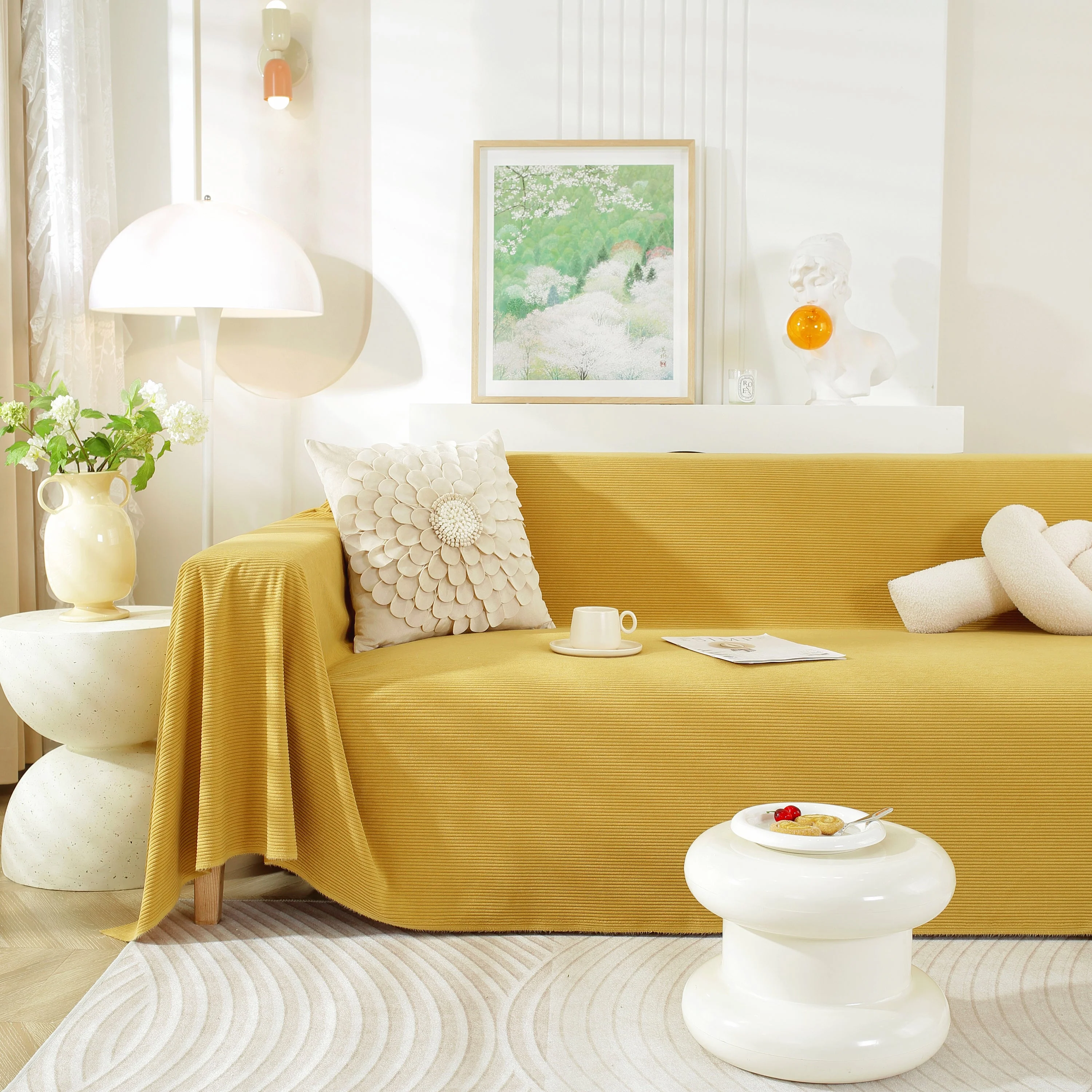 Soft Plush Warm Couch Cover Blanket for Sofa, Waterproof and Machine Washable Couch Throw Cover - Image 6