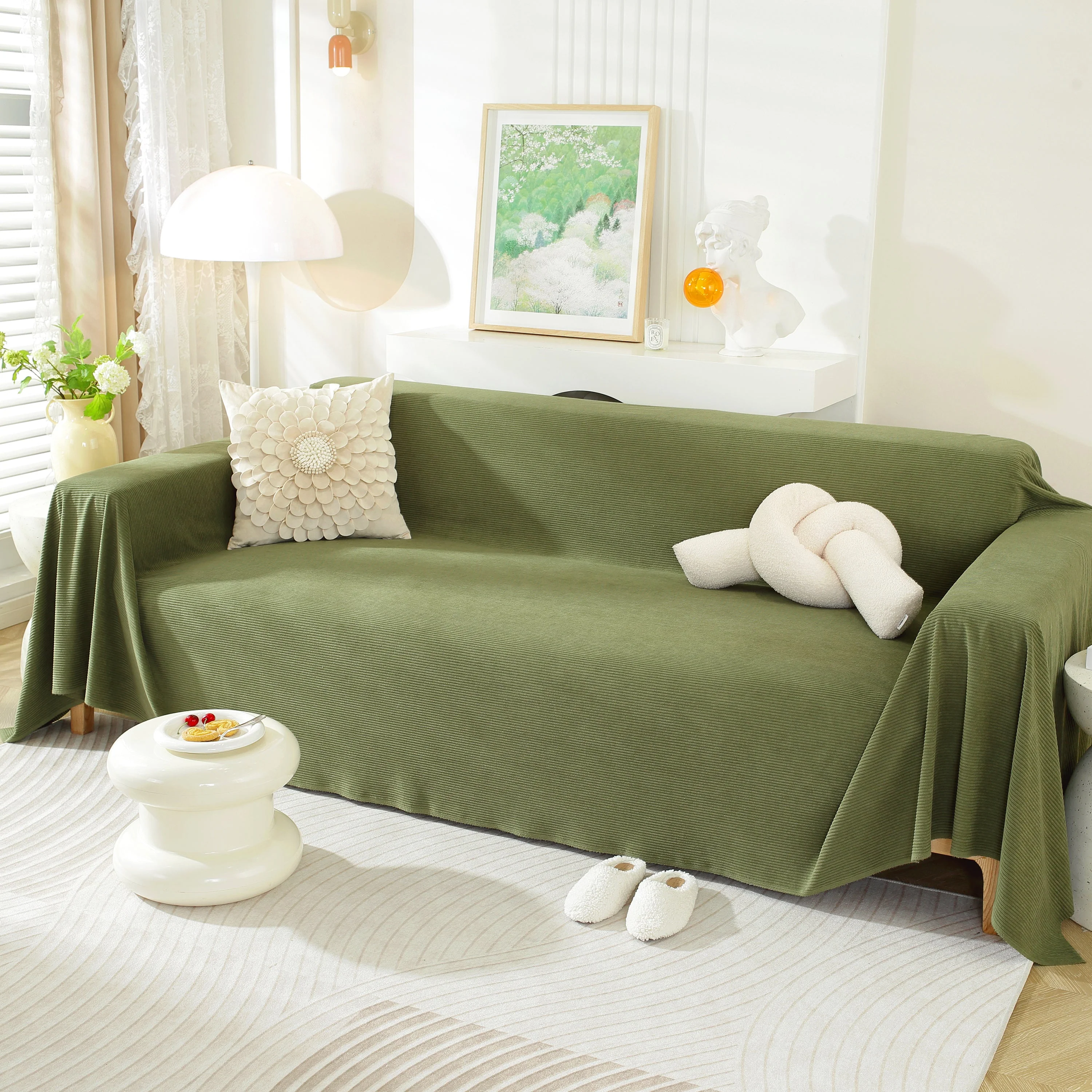 Soft Plush Warm Couch Cover Blanket for Sofa, Waterproof and Machine Washable Couch Throw Cover - Image 65