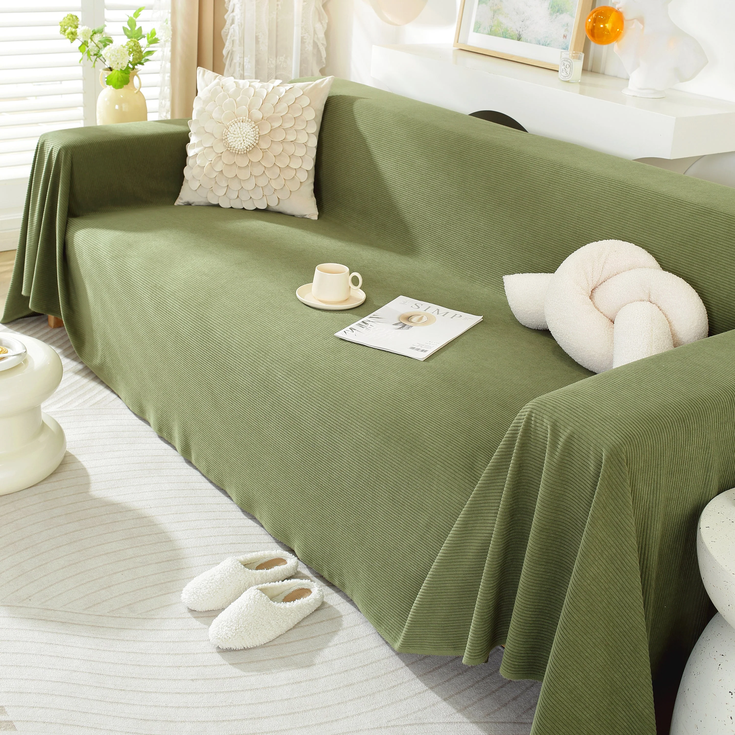 Soft Plush Warm Couch Cover Blanket for Sofa, Waterproof and Machine Washable Couch Throw Cover - Image 68