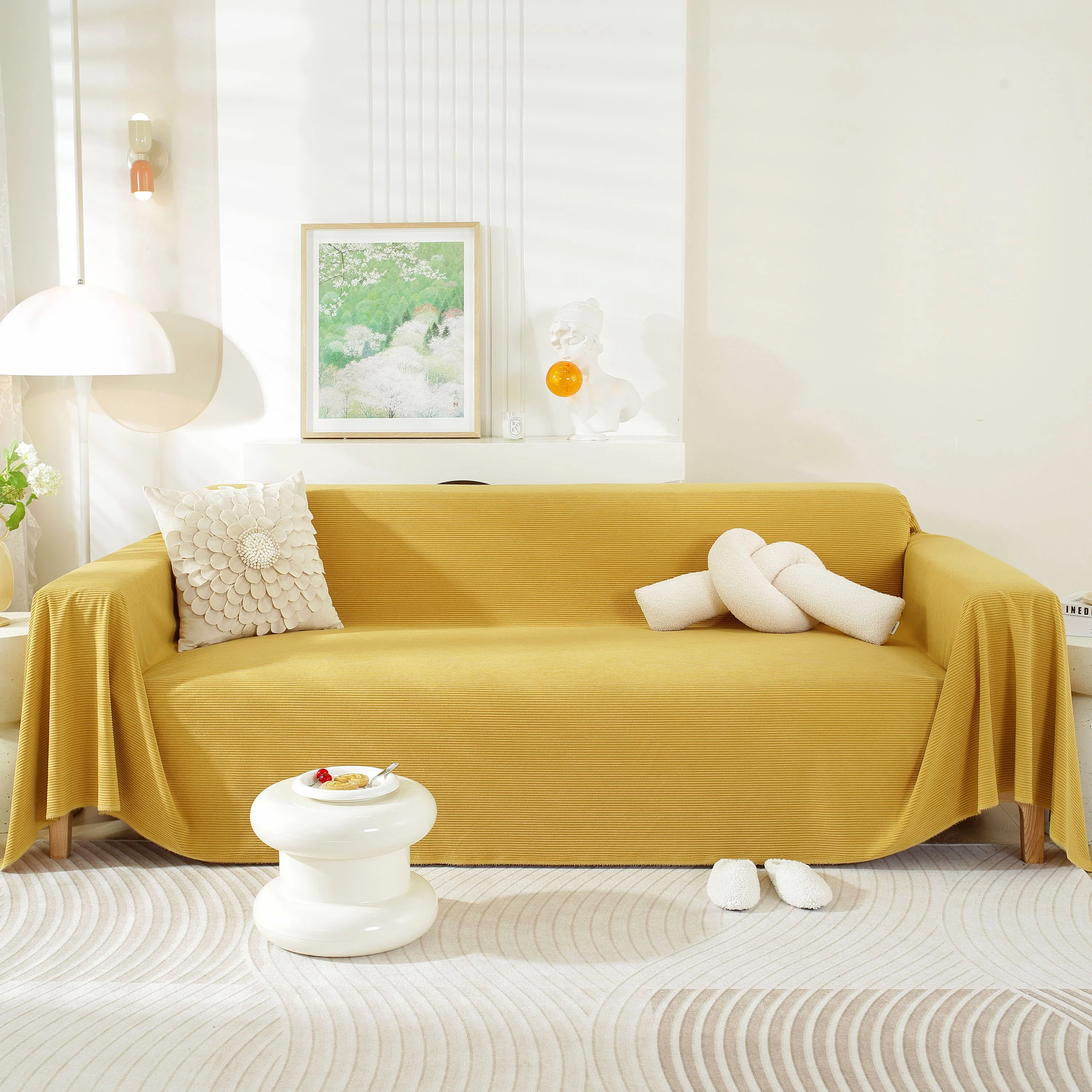 Soft Plush Warm Couch Cover Blanket for Sofa, Waterproof and Machine Washable Couch Throw Cover - Image 7