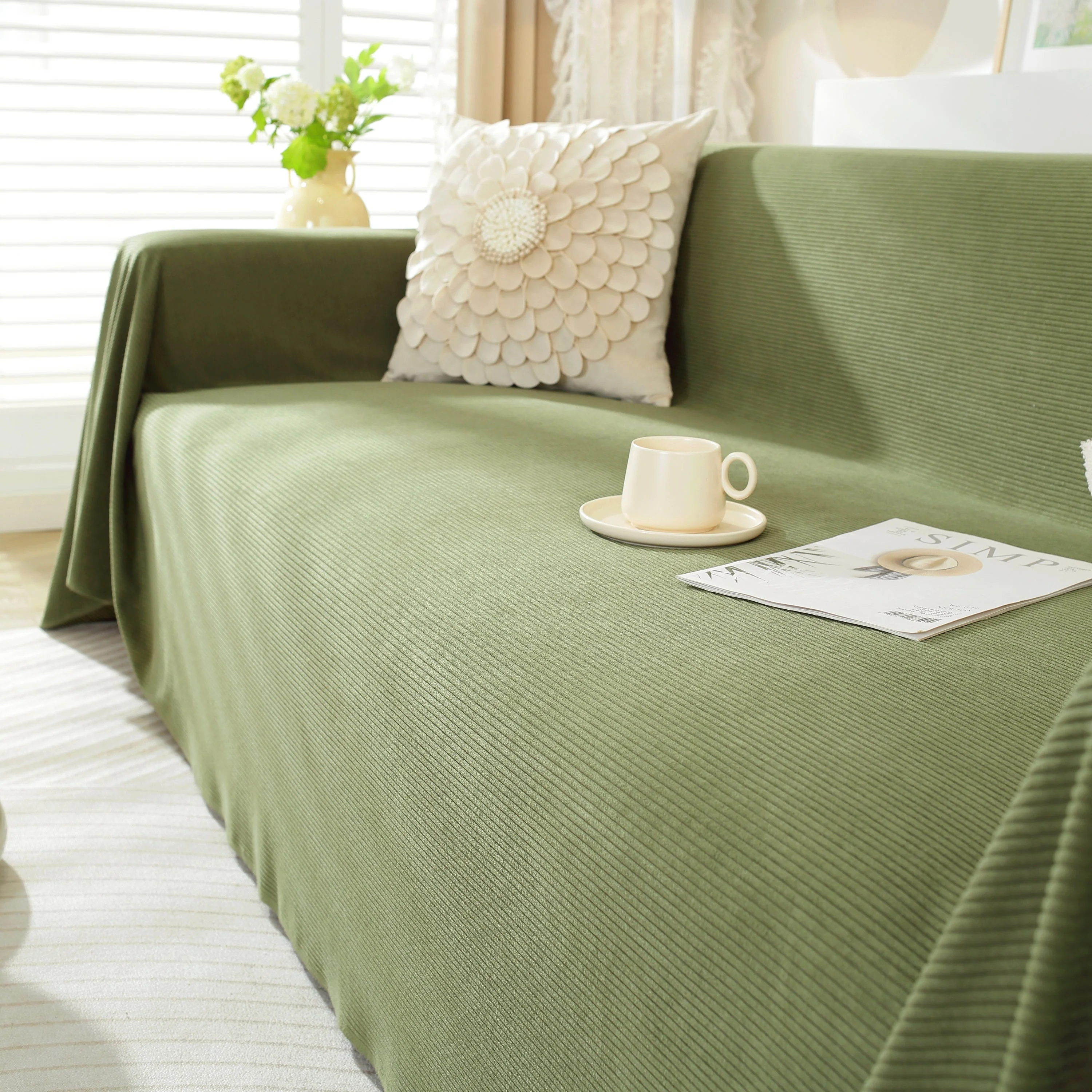 Soft Plush Warm Couch Cover Blanket for Sofa, Waterproof and Machine Washable Couch Throw Cover - Image 72