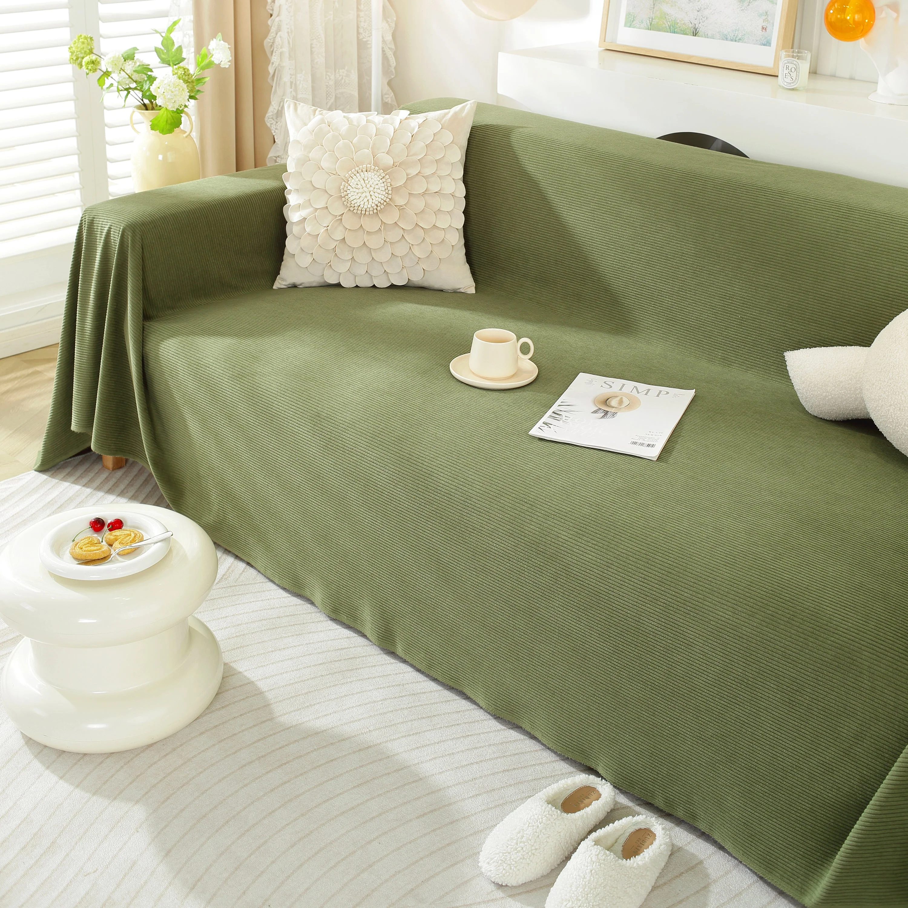 Soft Plush Warm Couch Cover Blanket for Sofa, Waterproof and Machine Washable Couch Throw Cover - Image 73