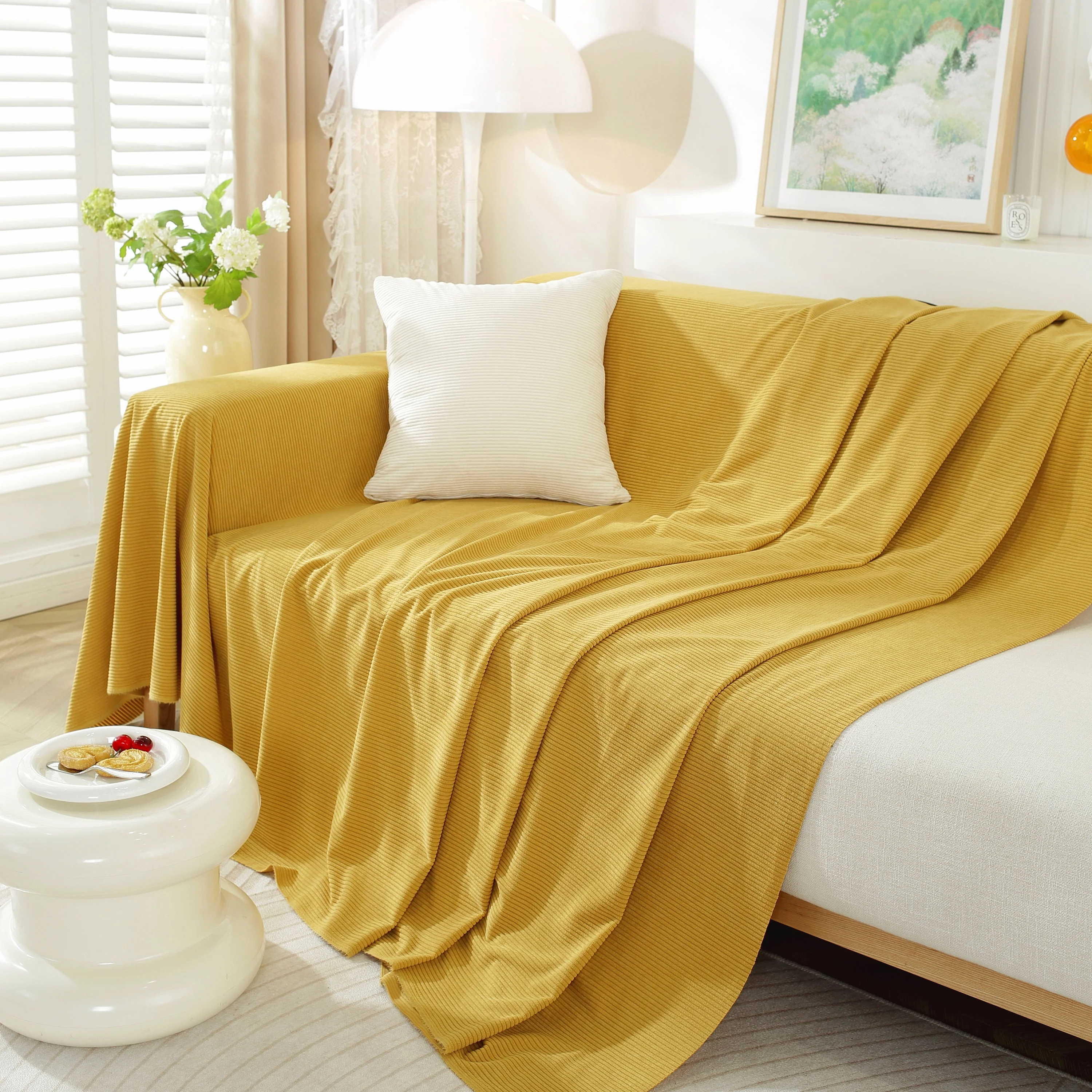 Soft Plush Warm Couch Cover Blanket for Sofa, Waterproof and Machine Washable Couch Throw Cover - Image 8