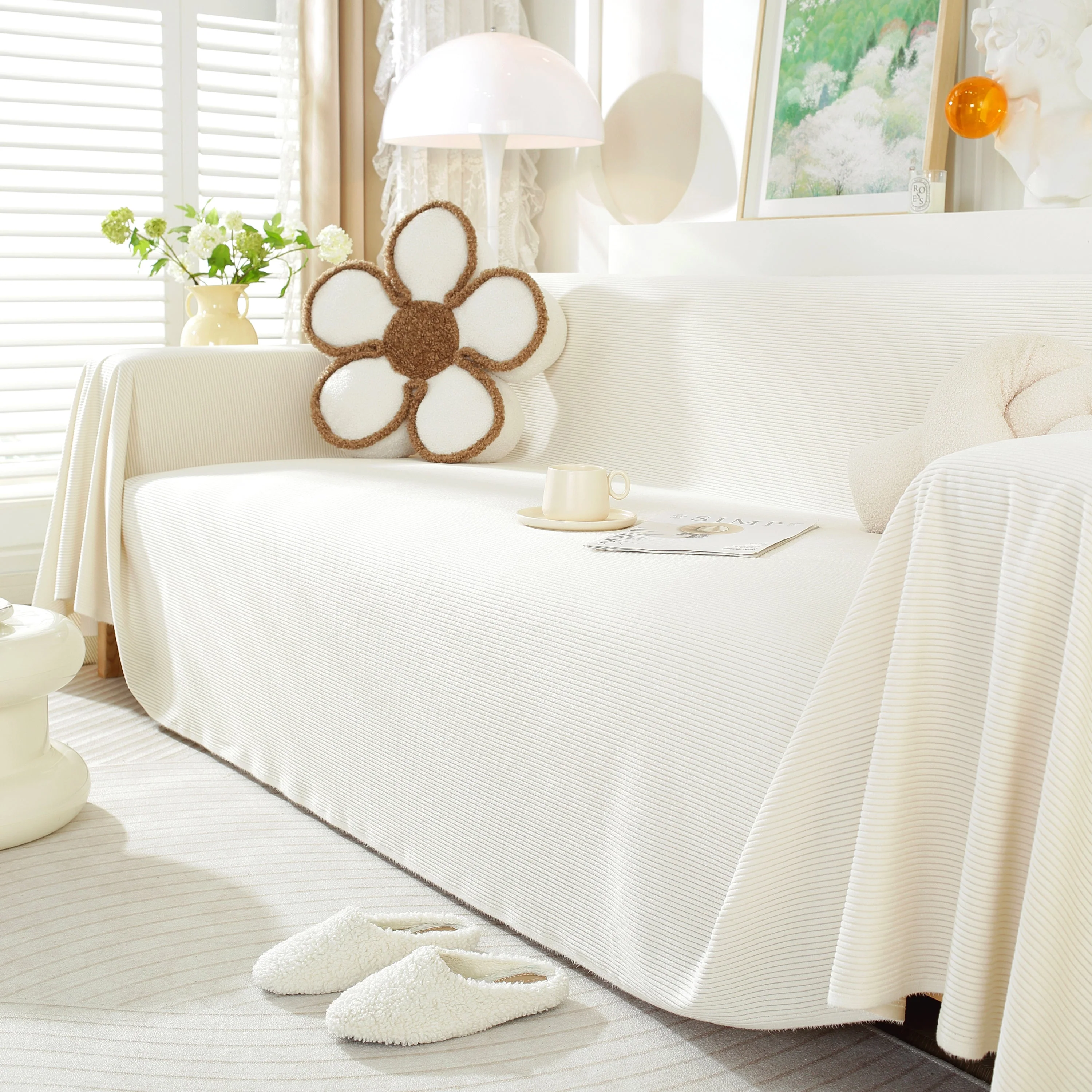 Soft Plush Warm Couch Cover Blanket for Sofa, Waterproof and Machine Washable Couch Throw Cover - Image 80