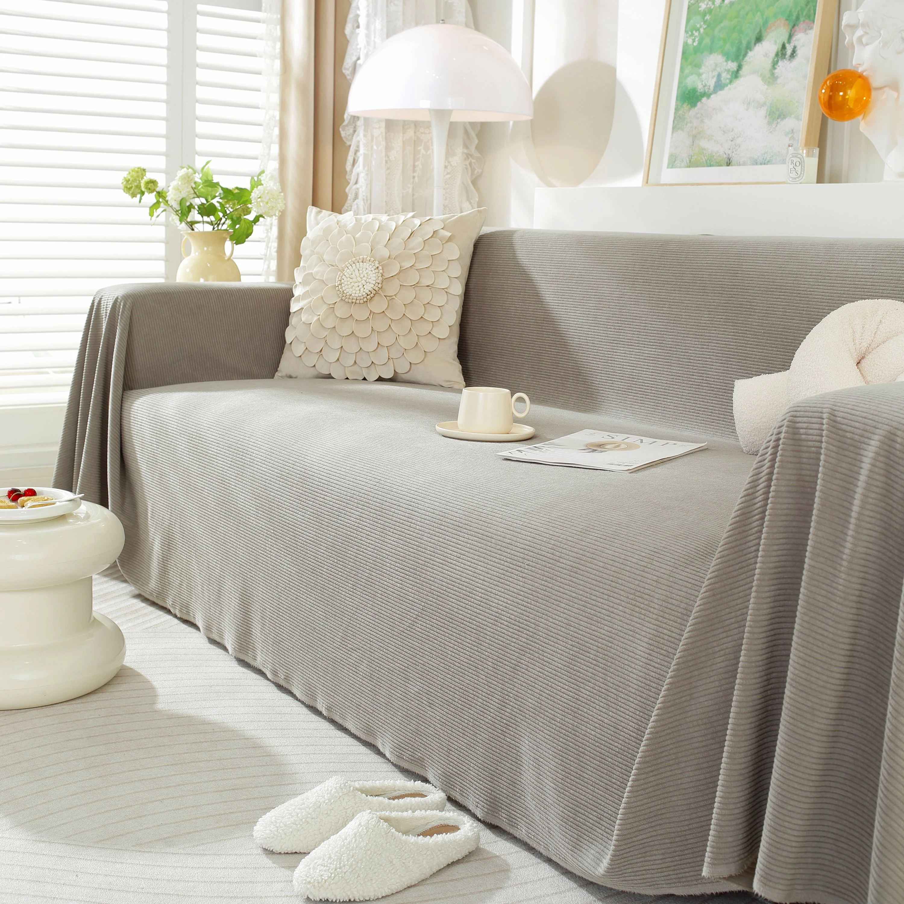 Soft Plush Warm Couch Cover Blanket for Sofa, Waterproof and Machine Washable Couch Throw Cover - Image 82