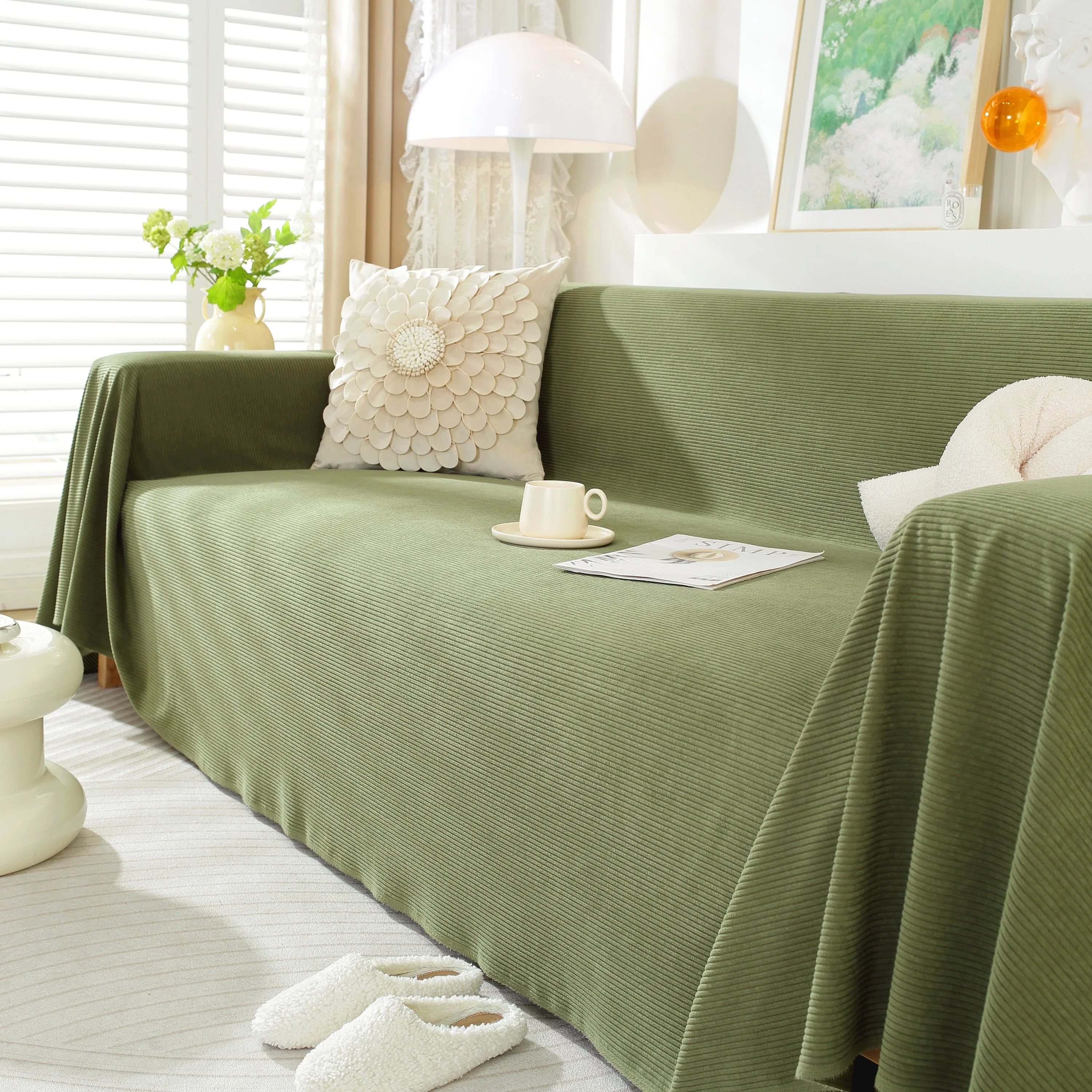 Soft Plush Warm Couch Cover Blanket for Sofa, Waterproof and Machine Washable Couch Throw Cover - Image 83