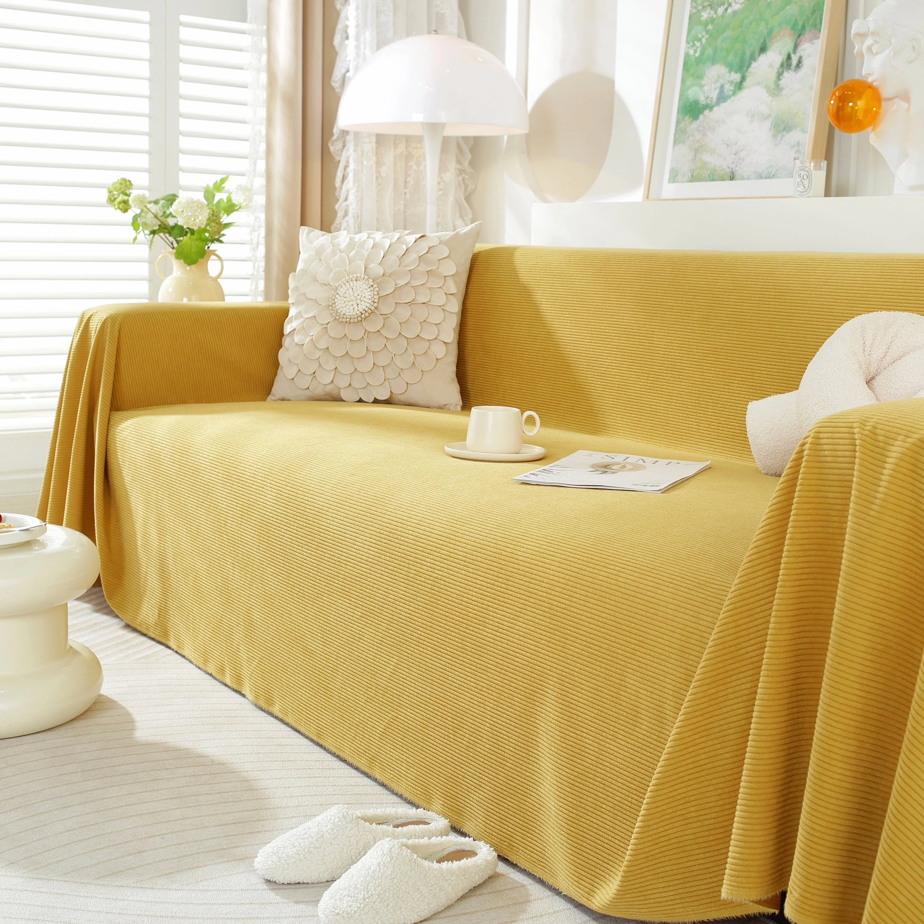 Soft Plush Warm Couch Cover Blanket for Sofa, Waterproof and Machine Washable Couch Throw Cover - Image 84