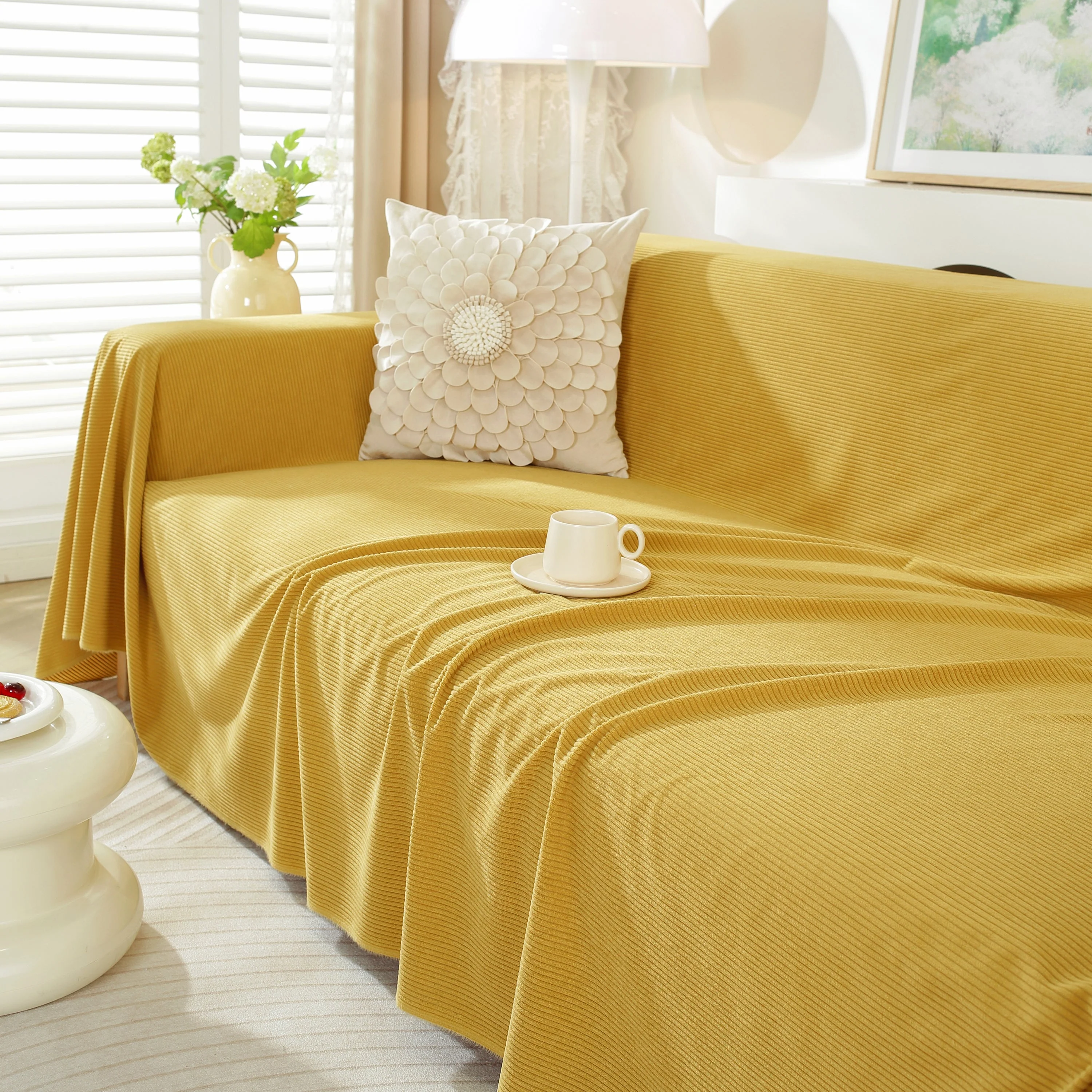 Soft Plush Warm Couch Cover Blanket for Sofa, Waterproof and Machine Washable Couch Throw Cover - Image 9