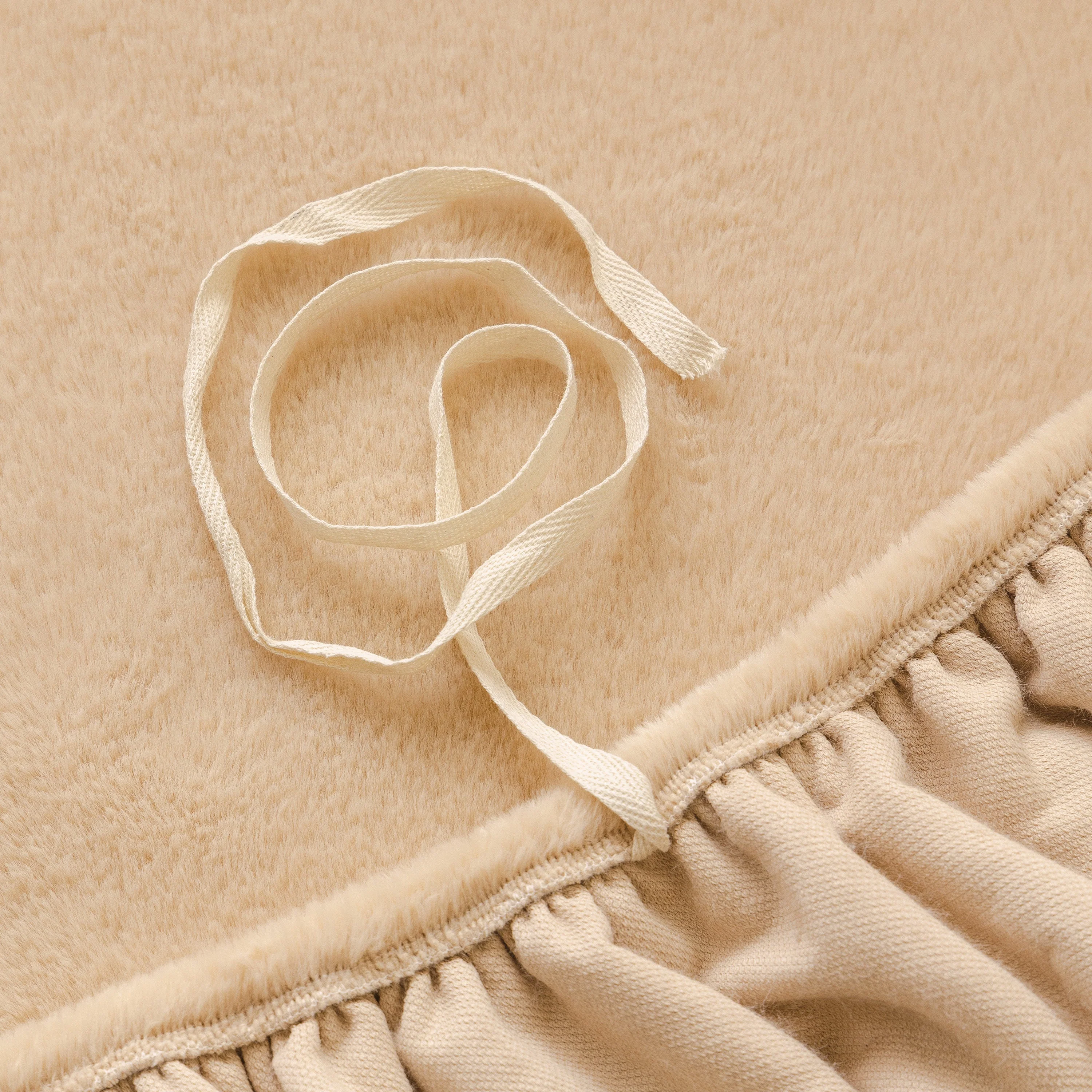 Soft Plush Warm Sofa Cover Stretchable Cozy Velvet Couch Protector for Fall & Winter - Image 113
