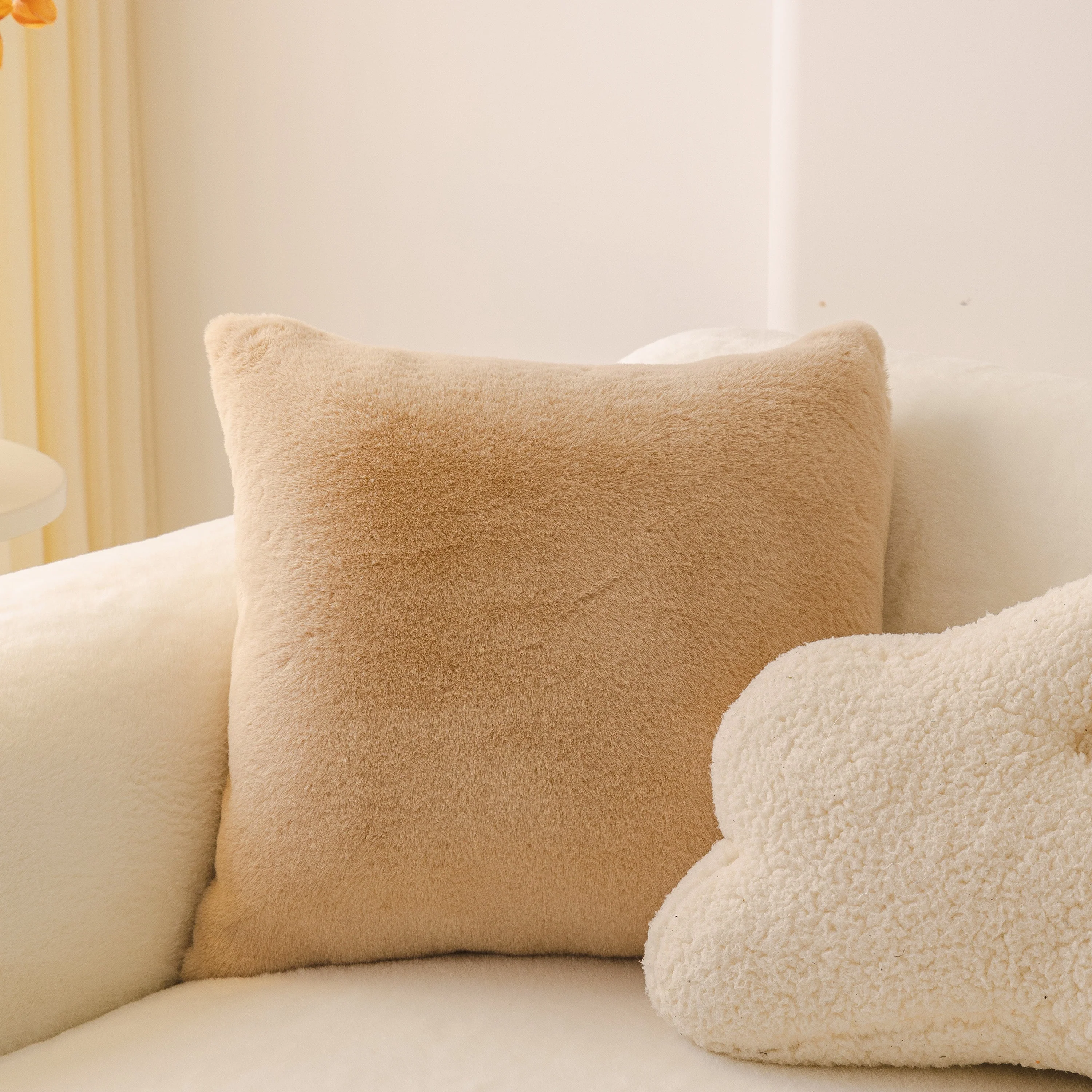 Soft Plush Warm Sofa Cover Stretchable Cozy Velvet Couch Protector for Fall & Winter - Image 55