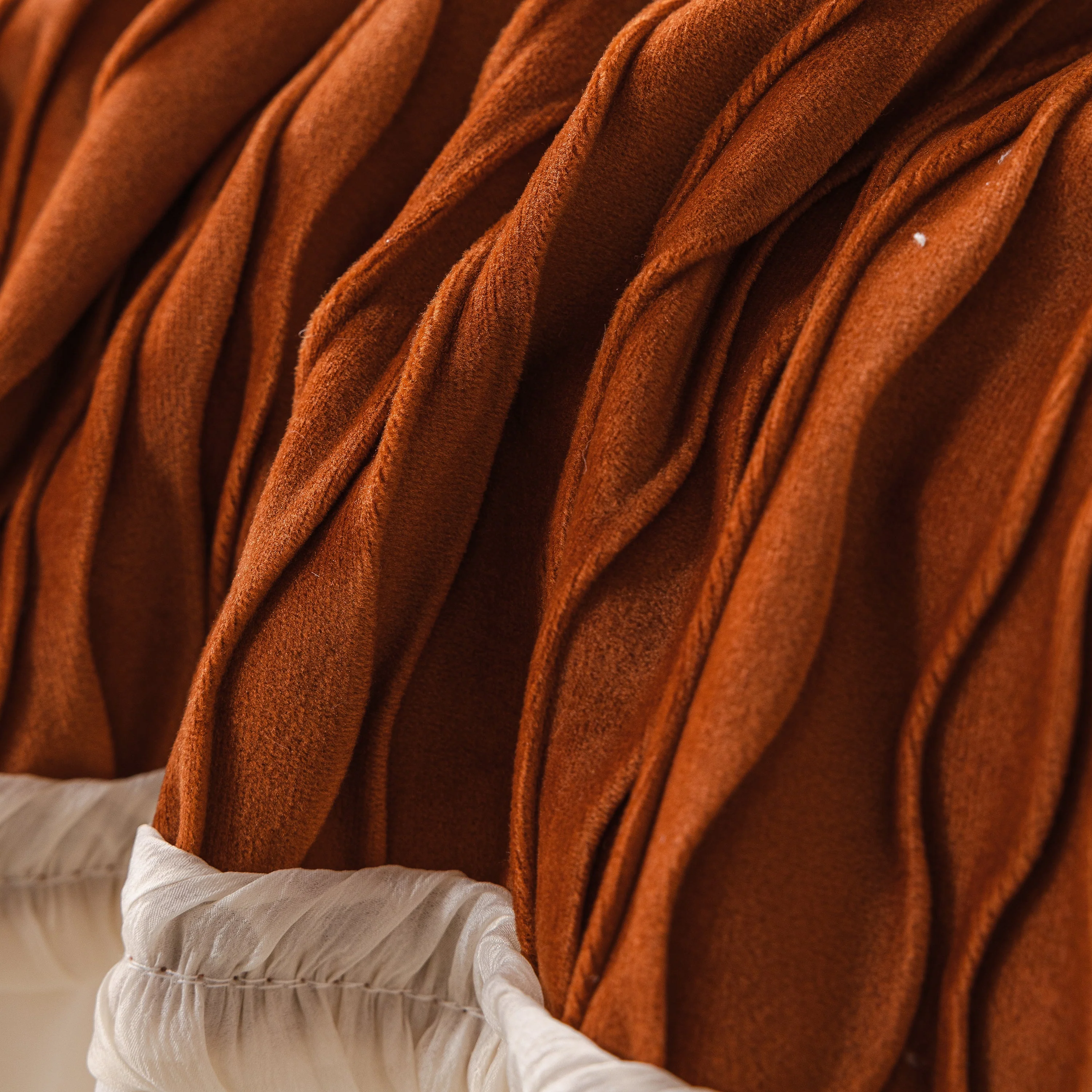Soft Warm Flannel Couch Cover Throw Blanket with French Flounce, Beautiful Furniture Throws for Sofas - Image 138