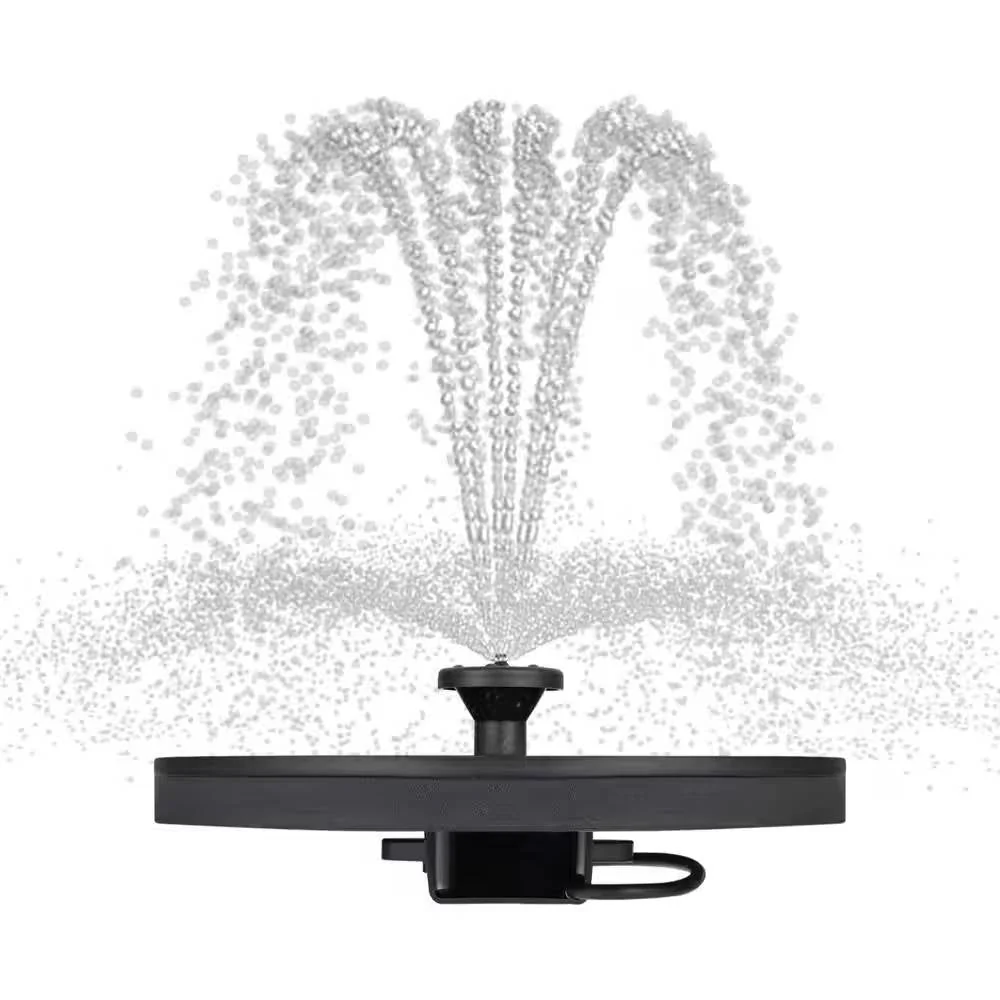 Solar Powered Birdbath to Water Fountain Kit with 4 Nozzle Heads - Image 2