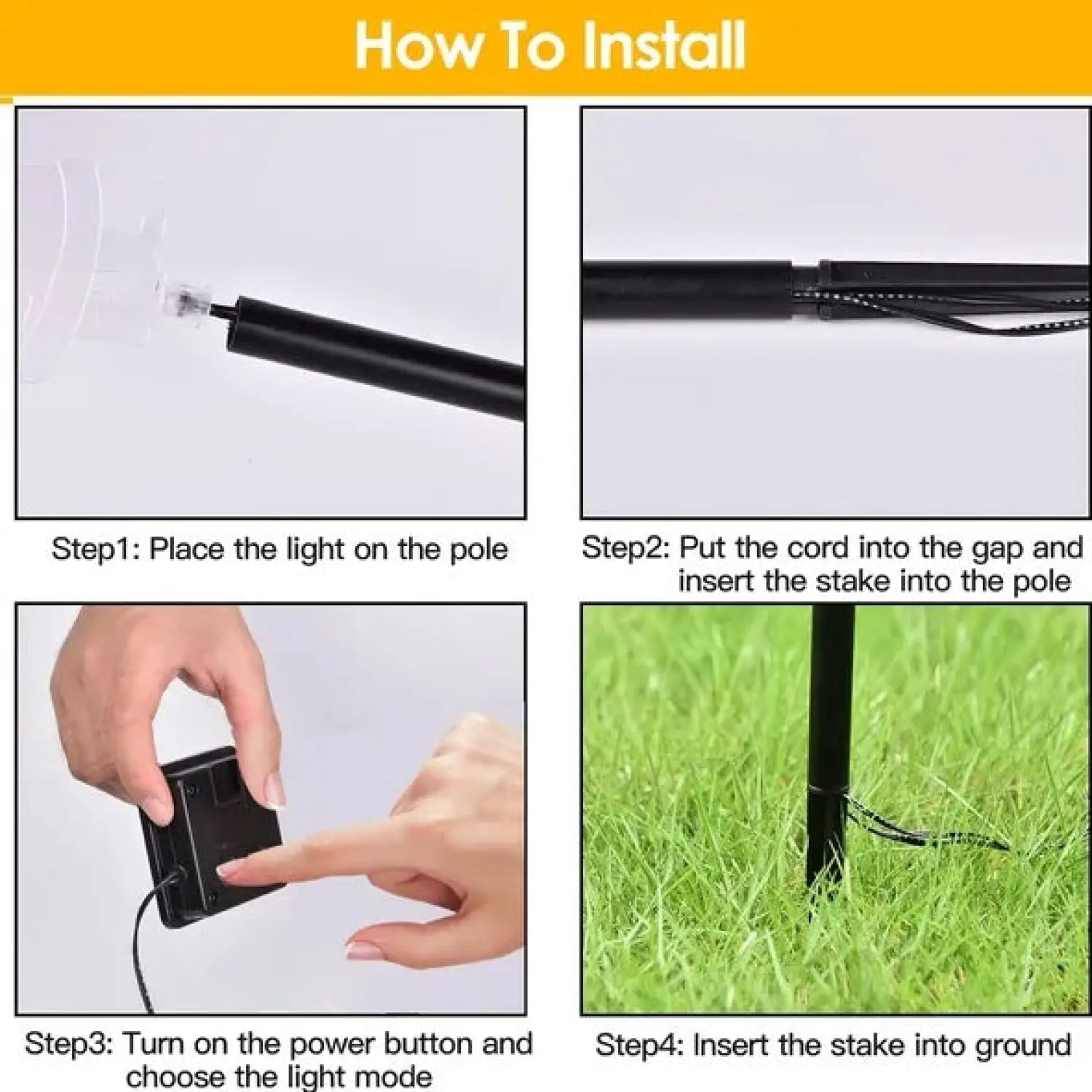 Solar Stake Lights for Christmas Outdoor Decoration with 5Pcs - Image 8