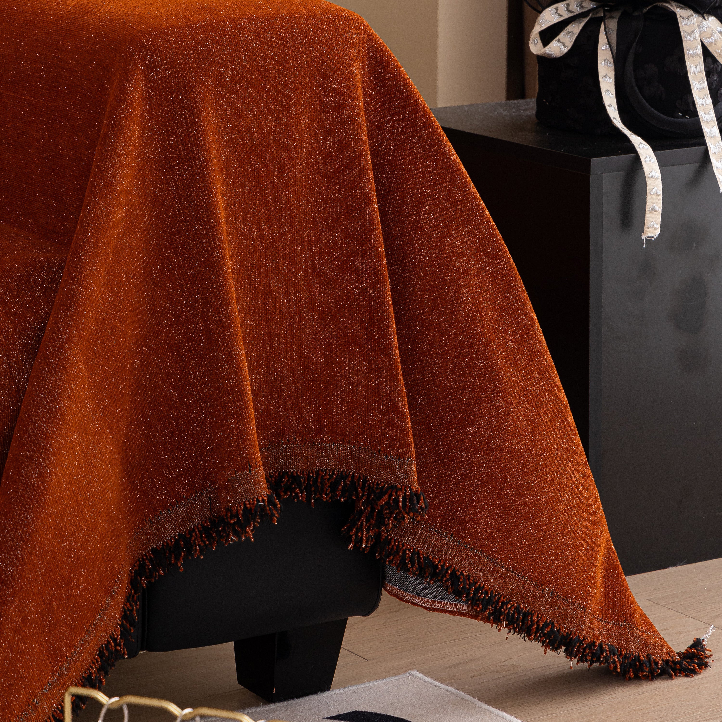 Solid Color Chenille Sofa Cover Blanket Furniture Covers for Sofas and Loveseats - Image 137