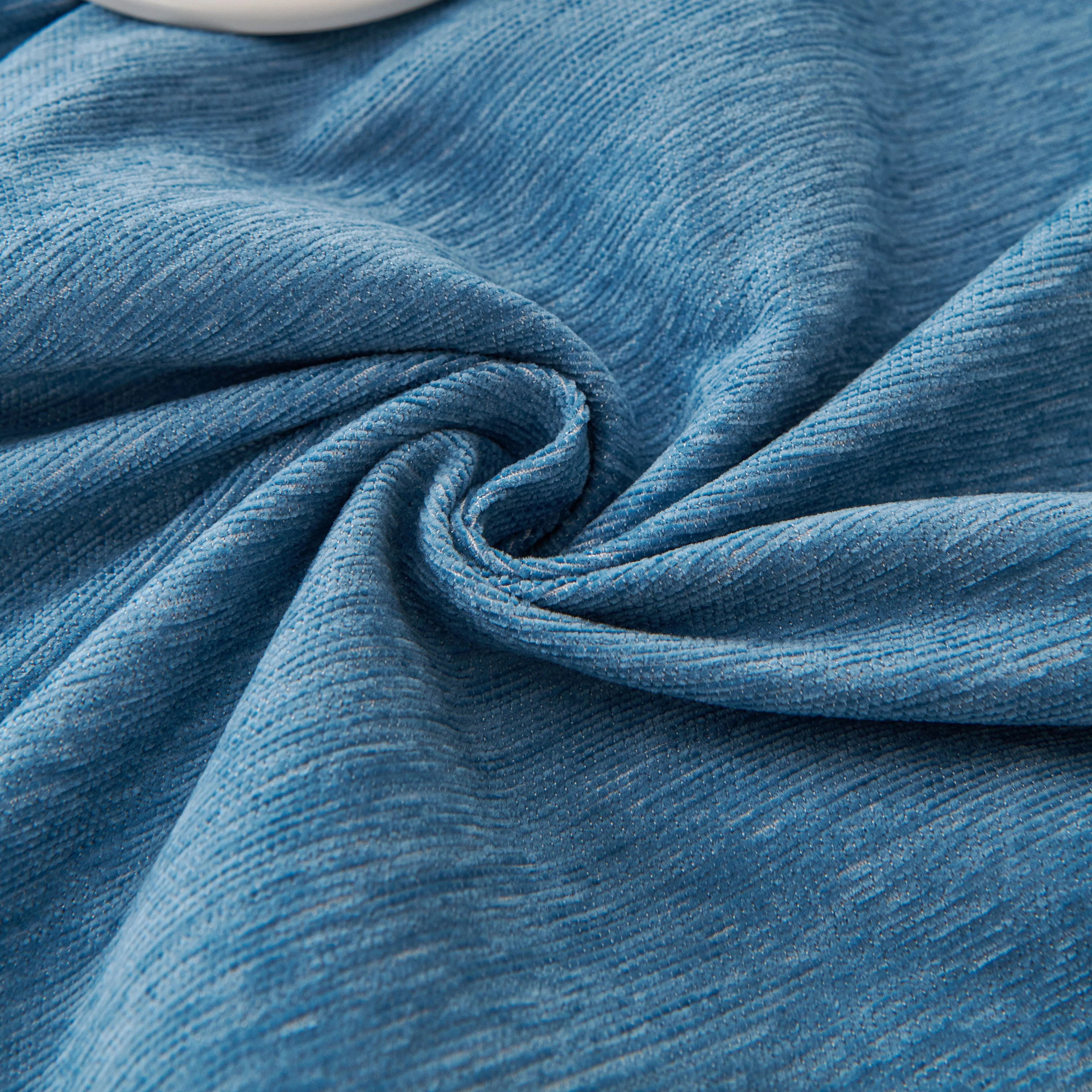 Solid Color Chenille Sofa Throw Blanket, Cozy & Easy Care Fringed Furniture Protector - Image 107