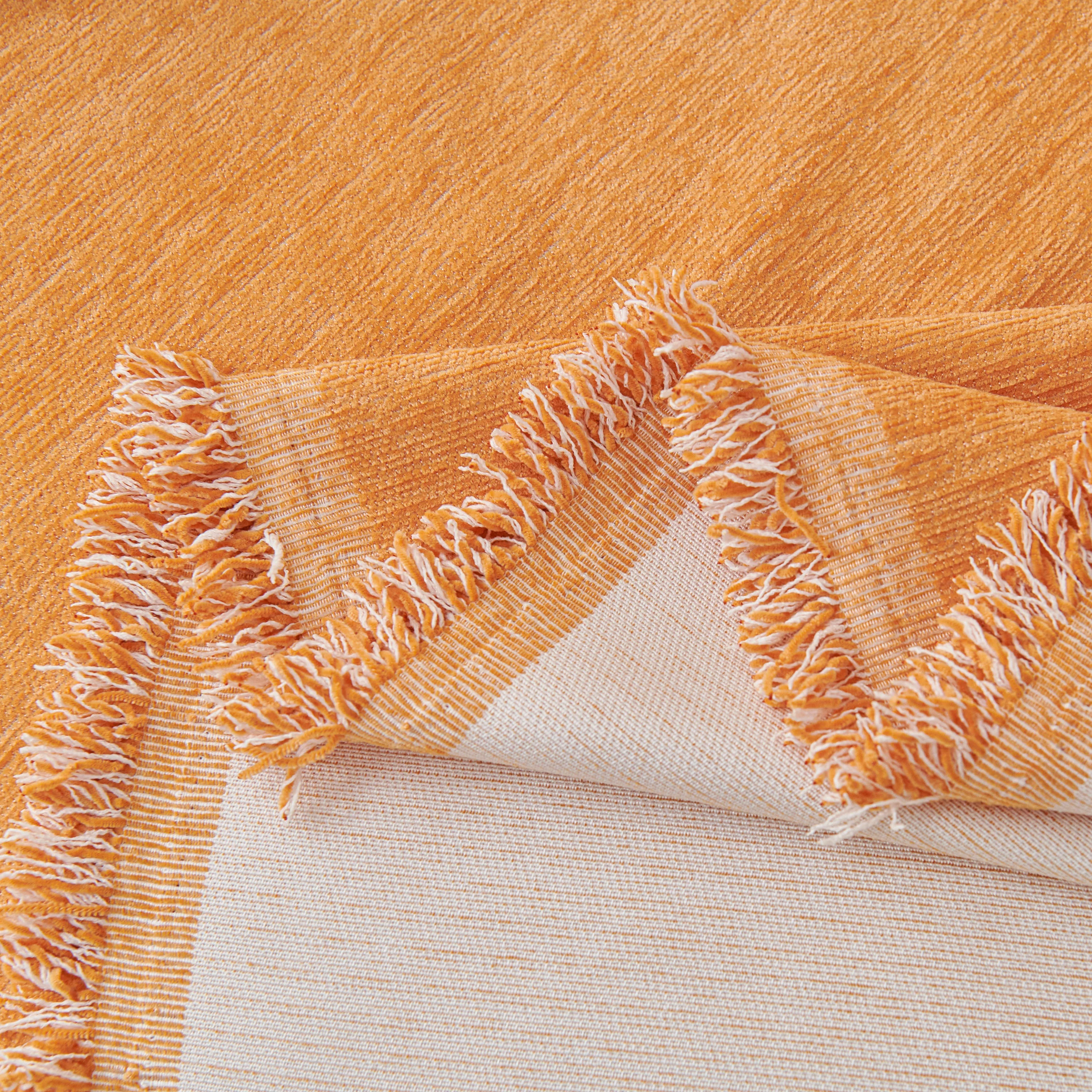 Solid Color Chenille Sofa Throw Blanket, Cozy & Easy Care Fringed Furniture Protector - Image 16