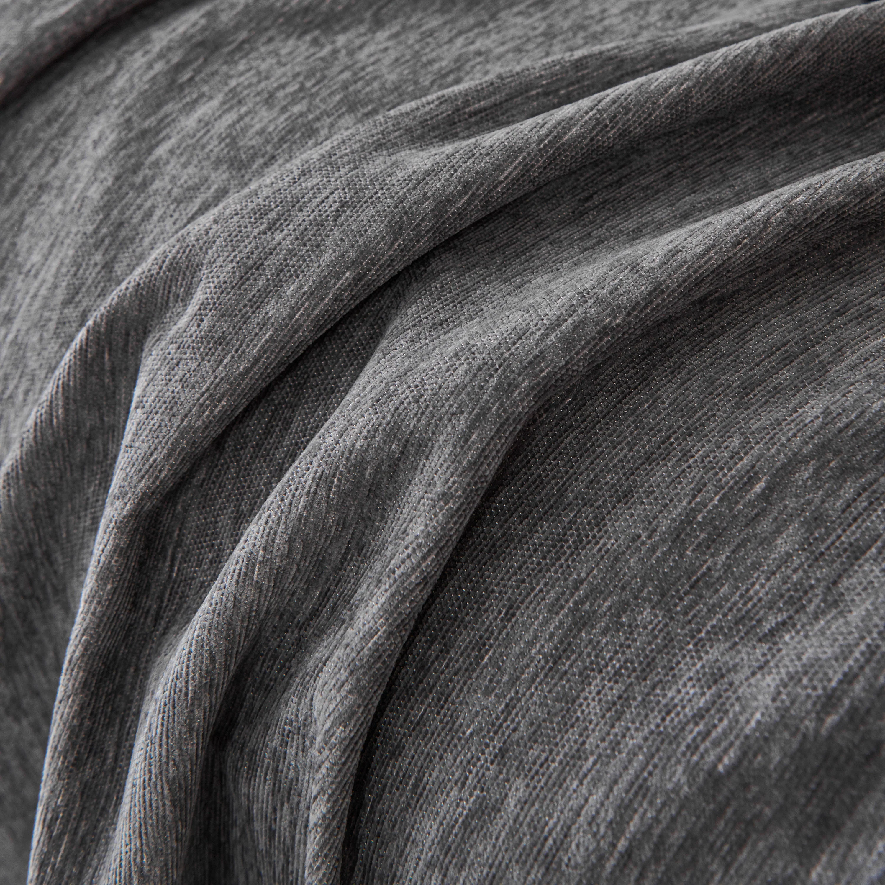 Solid Color Chenille Sofa Throw Blanket, Cozy & Easy Care Fringed Furniture Protector - Image 35