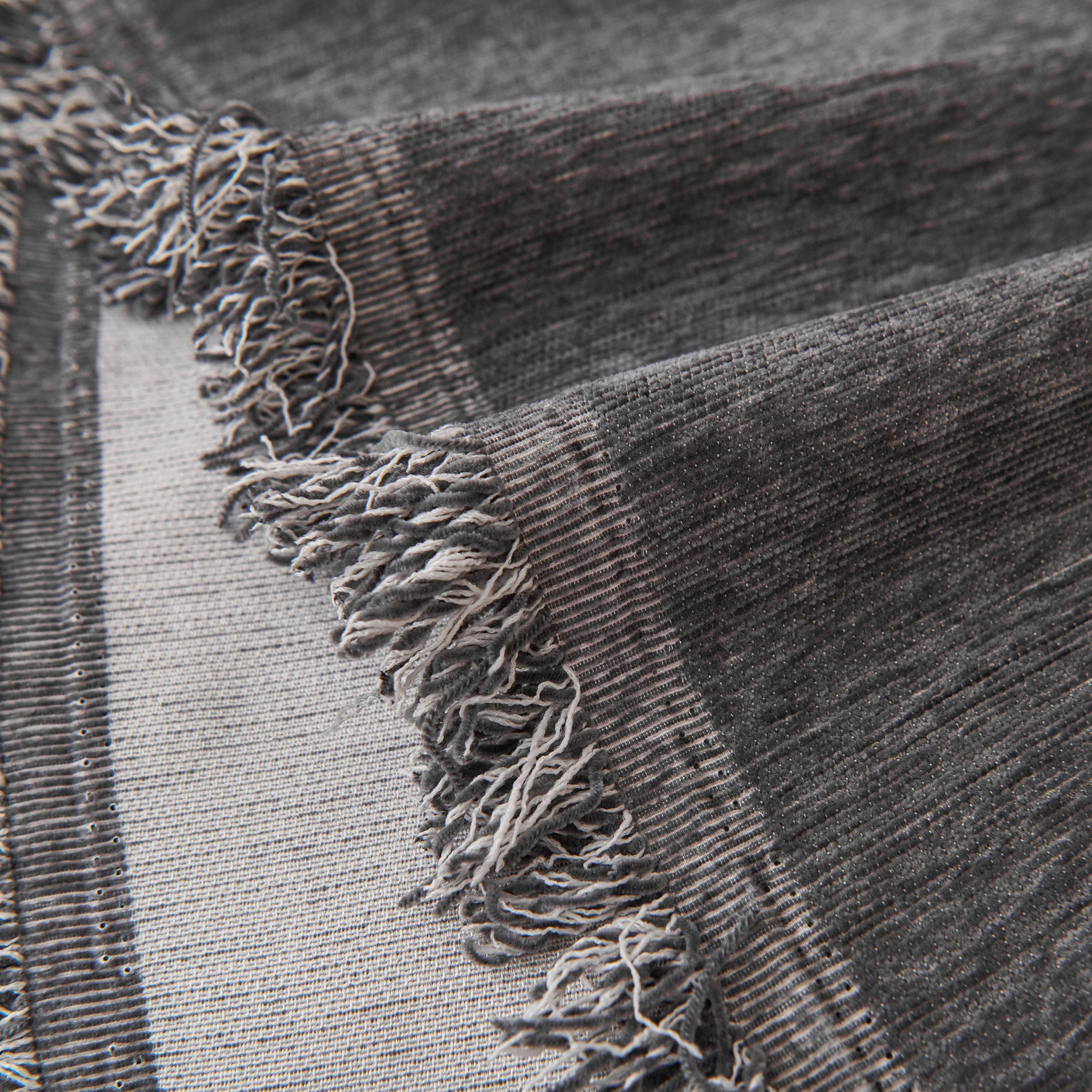Solid Color Chenille Sofa Throw Blanket, Cozy & Easy Care Fringed Furniture Protector - Image 38