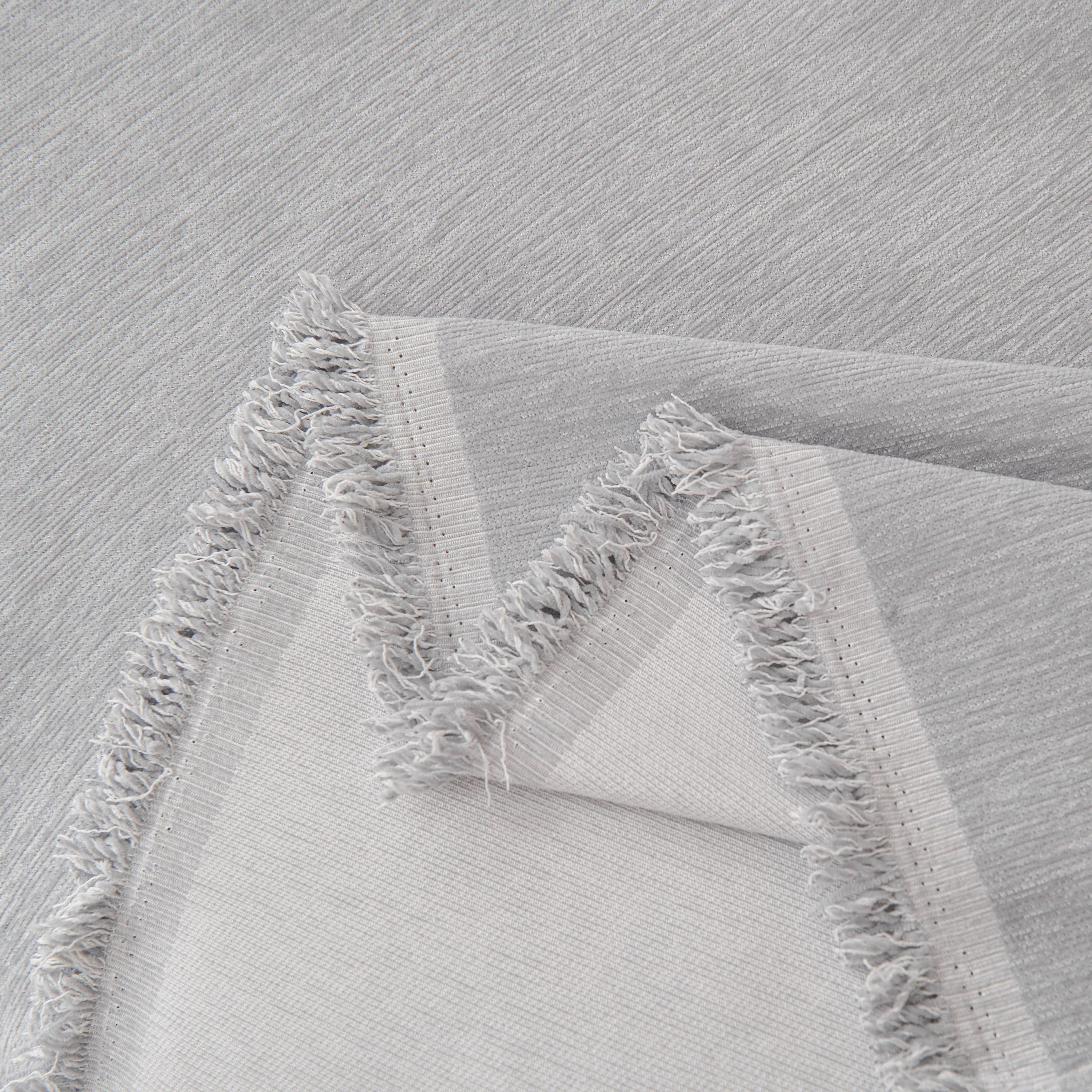 Solid Color Chenille Sofa Throw Blanket, Cozy & Easy Care Fringed Furniture Protector - Image 62