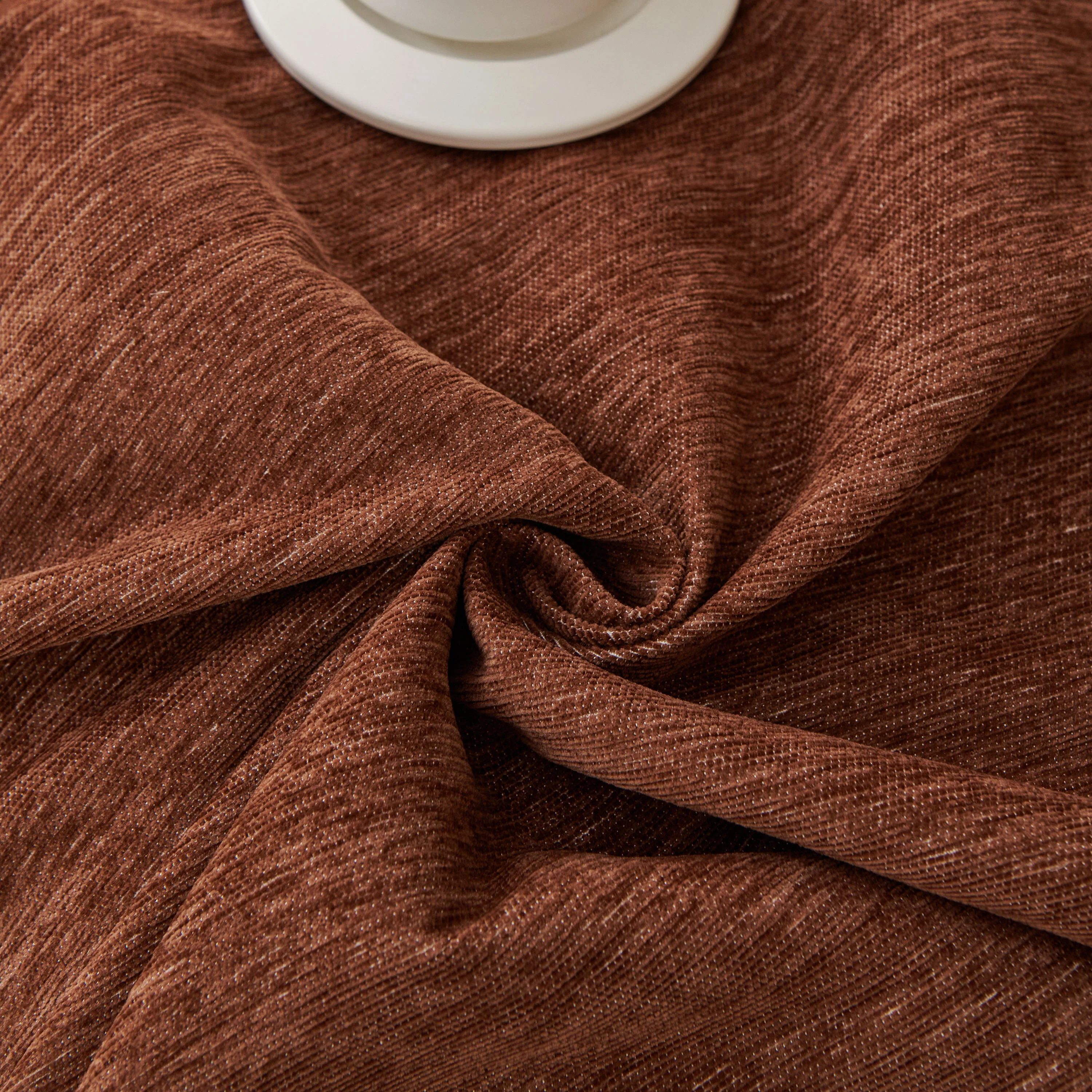 Solid Color Chenille Sofa Throw Blanket, Modern Decor Soft Couch Cover with Fringes - Image 31