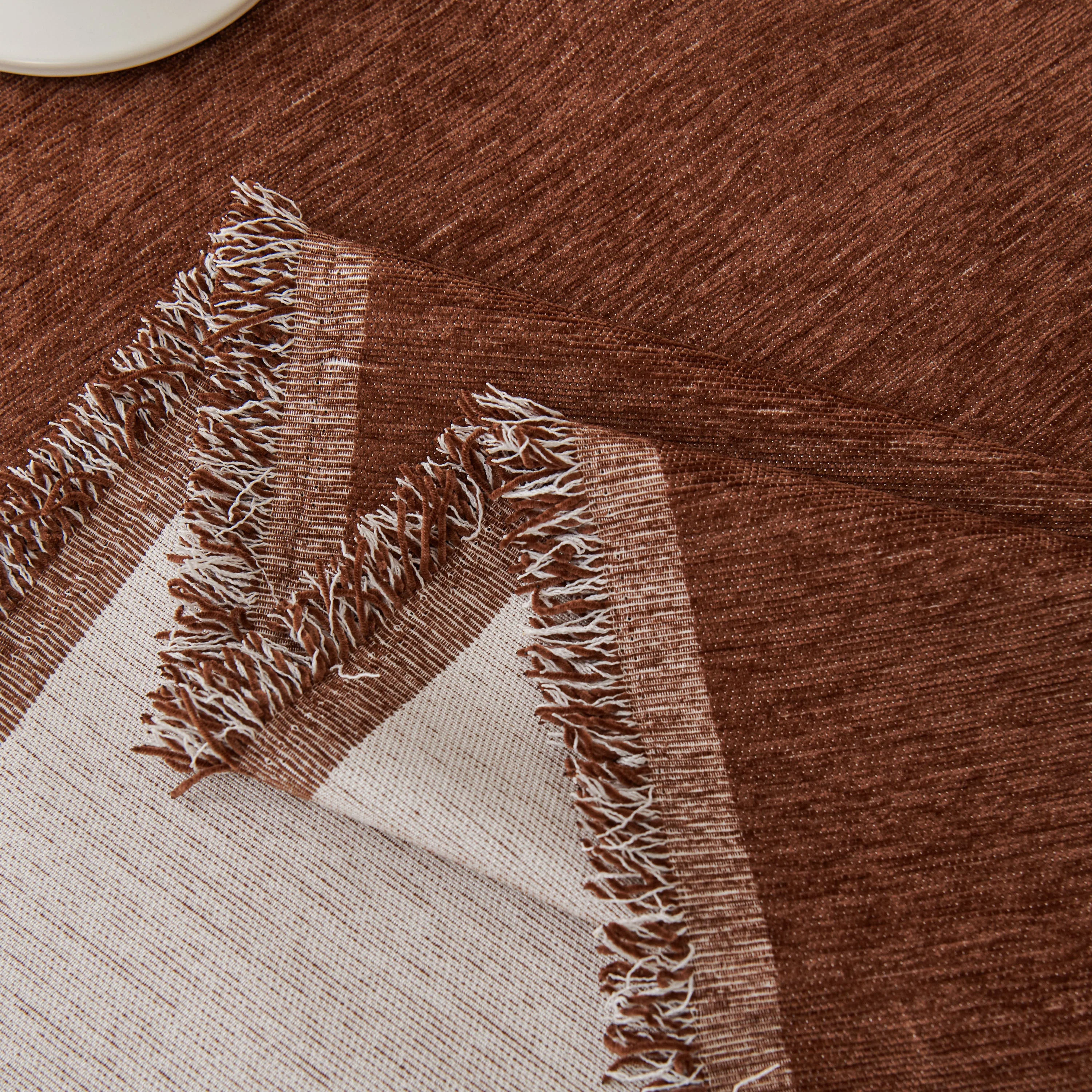 Solid Color Chenille Sofa Throw Blanket, Modern Decor Soft Couch Cover with Fringes - Image 32