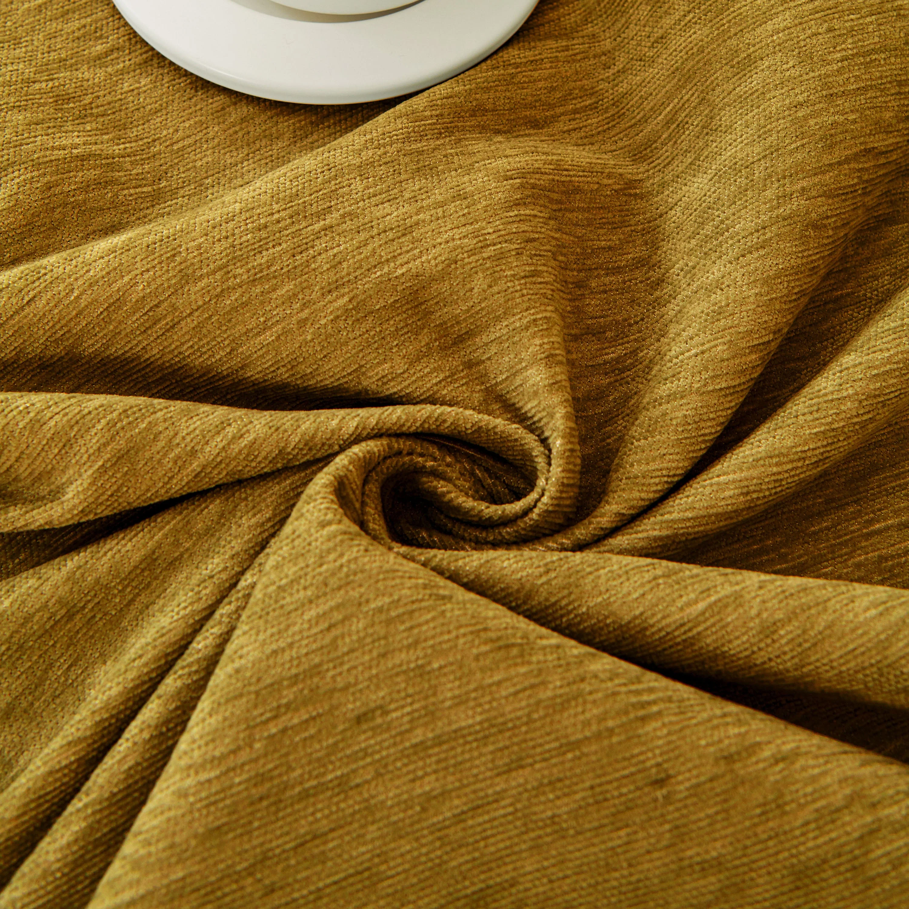 Solid Color Chenille Sofa Throw Blanket, Modern Decor Soft Couch Cover with Fringes - Image 6