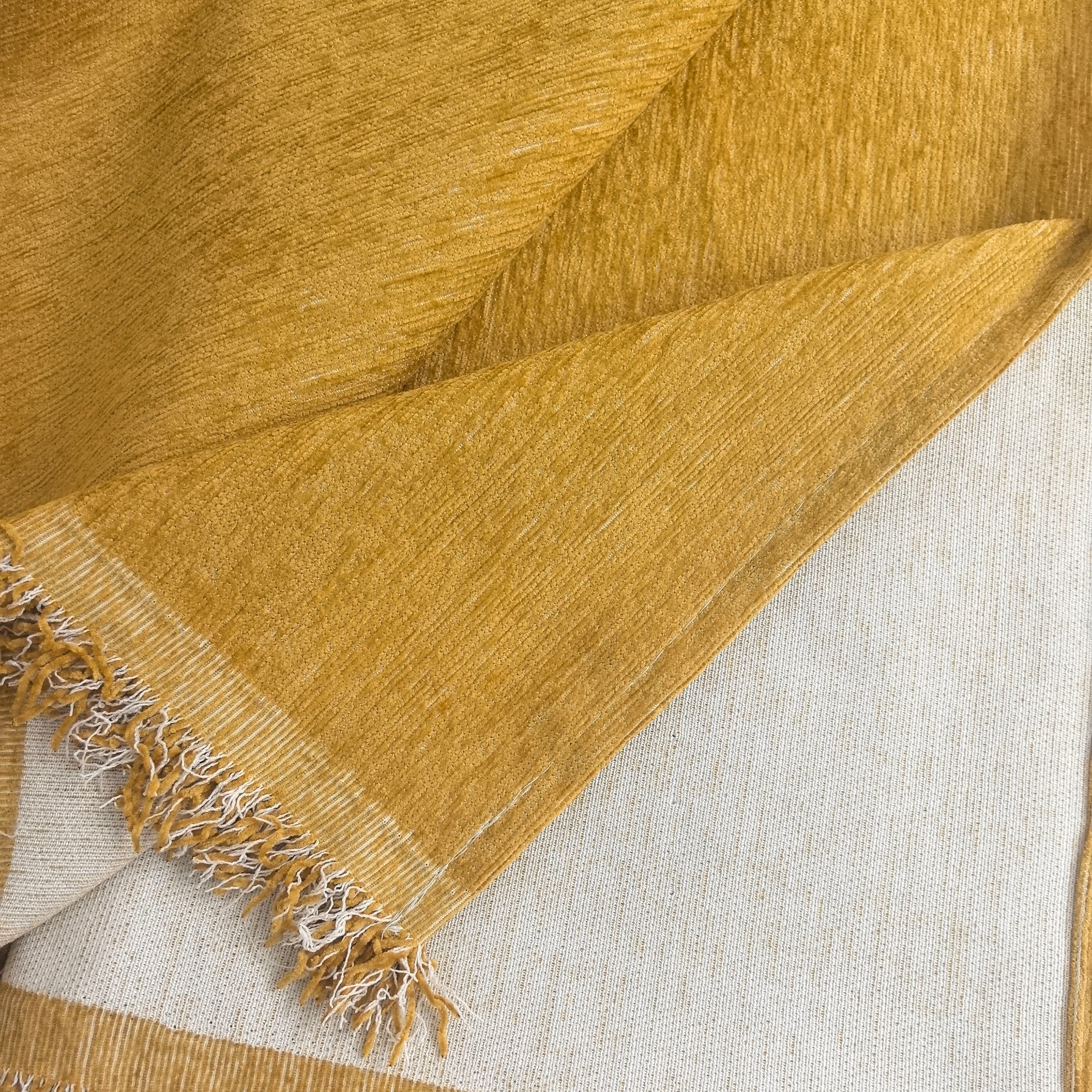 Solid Color Chenille Sofa Throw Blanket, Modern Decor Soft Couch Cover with Fringes - Image 9