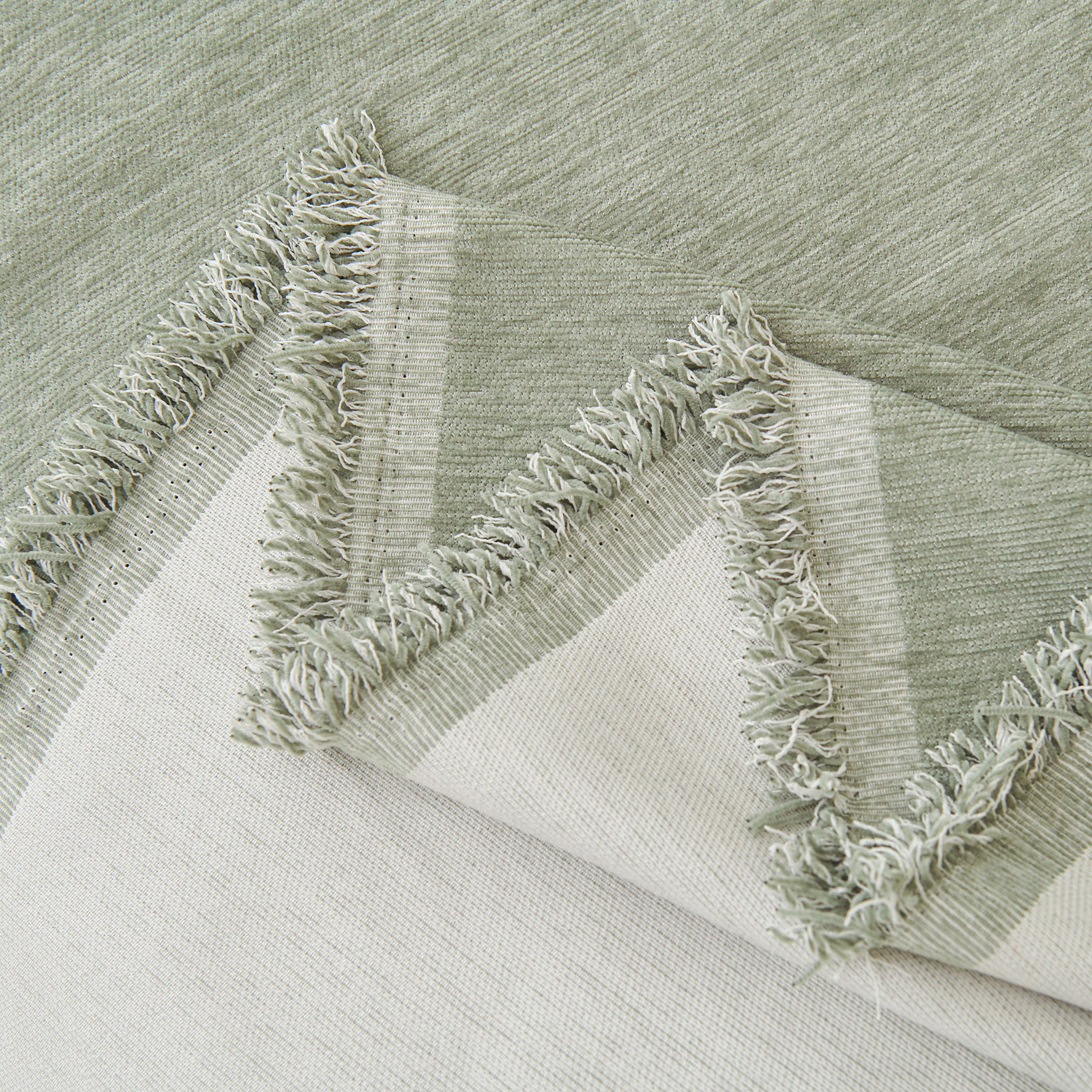 Solid Color Chenille Sofa Throw Blanket, Modern Decor Soft Couch Cover with Fringes - Image 95