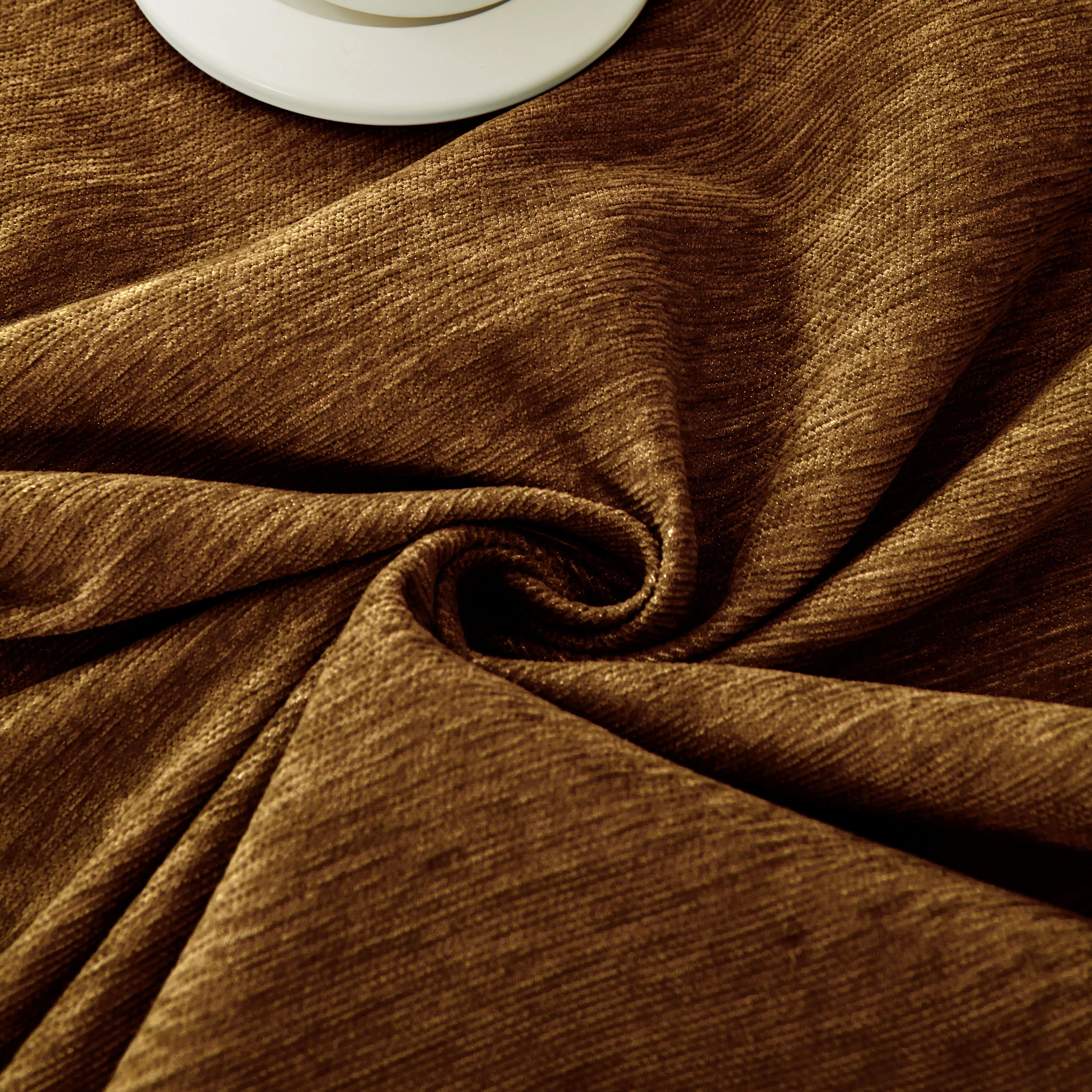 Solid Color Chenille Sofa Throw Blanket, Soft & Plush Decorative Couch Throw Cover - Image 32