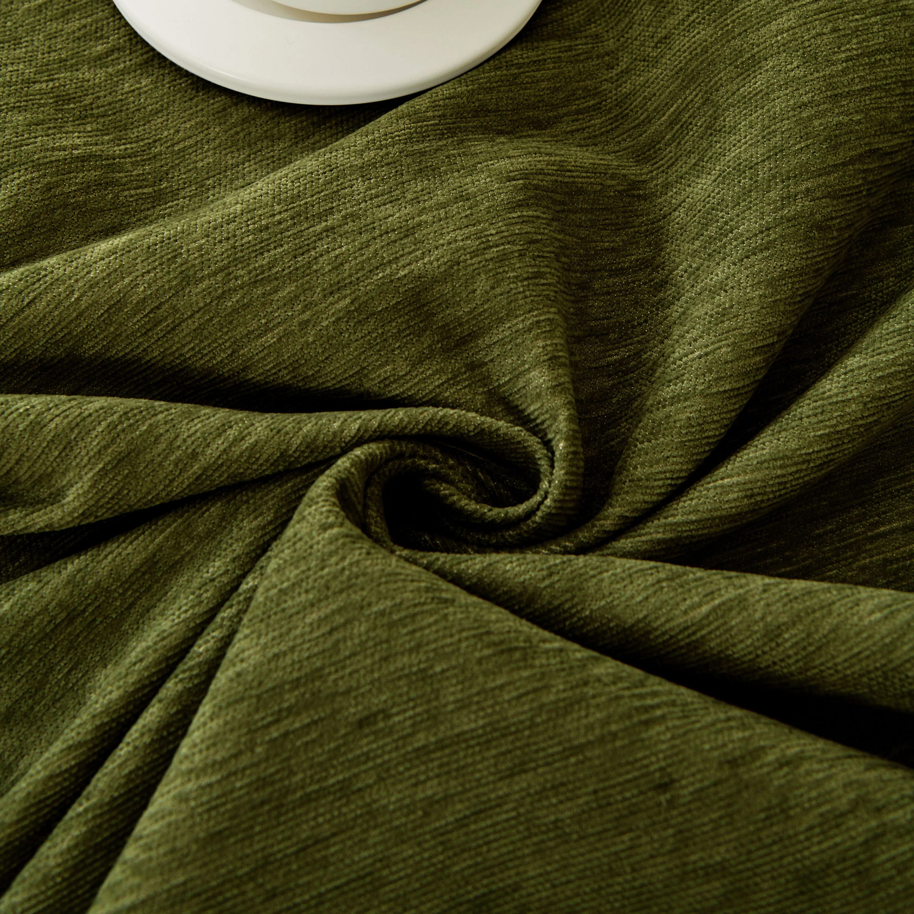 Solid Color Chenille Sofa Throw Blanket, Soft & Plush Decorative Couch Throw Cover - Image 58