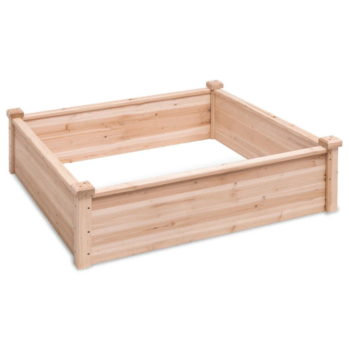 Solid Fir Wood 3.3 ft x 3.3 ft Raised Garden Bed Planter Box - Image 3