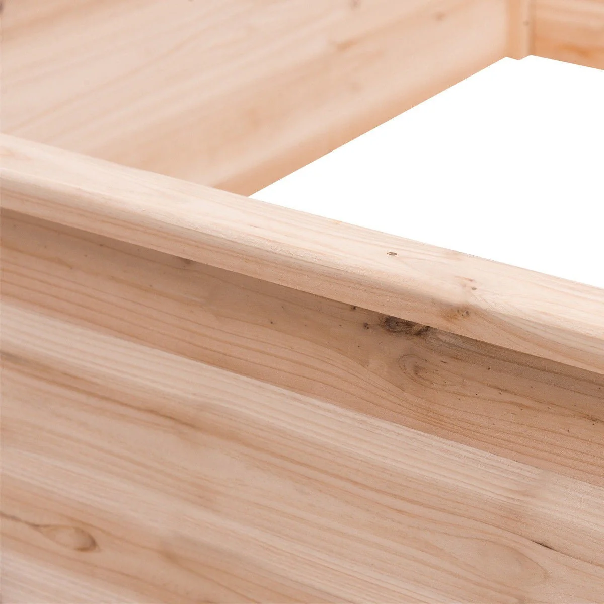 Solid Fir Wood 3.3 ft x 3.3 ft Raised Garden Bed Planter Box - Image 4